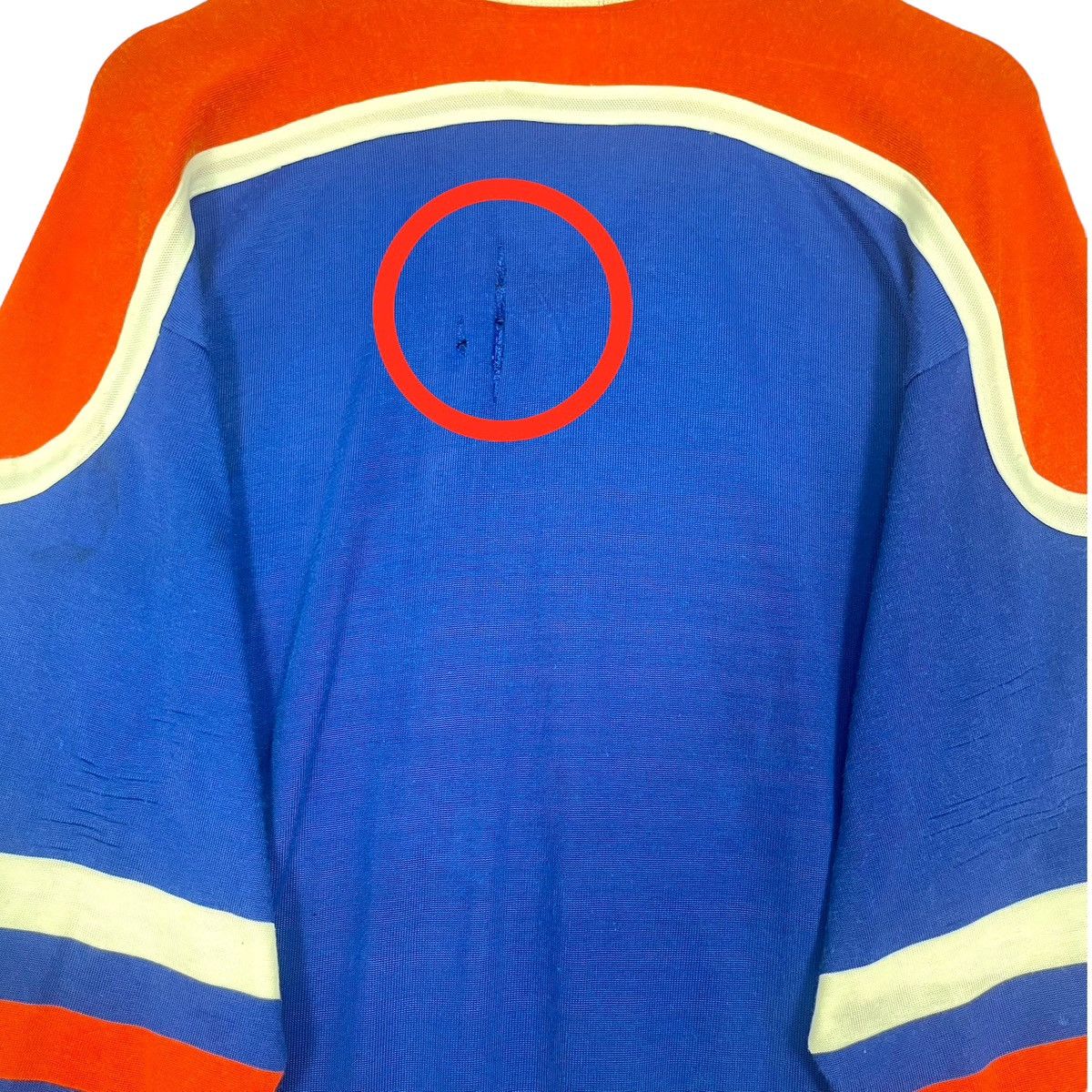 Hockey Skateboards Vintage 70s Oilers Hockey Jersey Distressed NFL V Neck Size US M / EU 48-50 / 2 - 11 Thumbnail