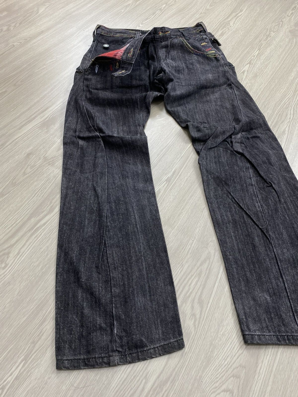 Number (N)ine 🇯🇵2000s Breathmint Double Waist Punk Multipocket Y2K Jeans Size US 29 - 4 Thumbnail