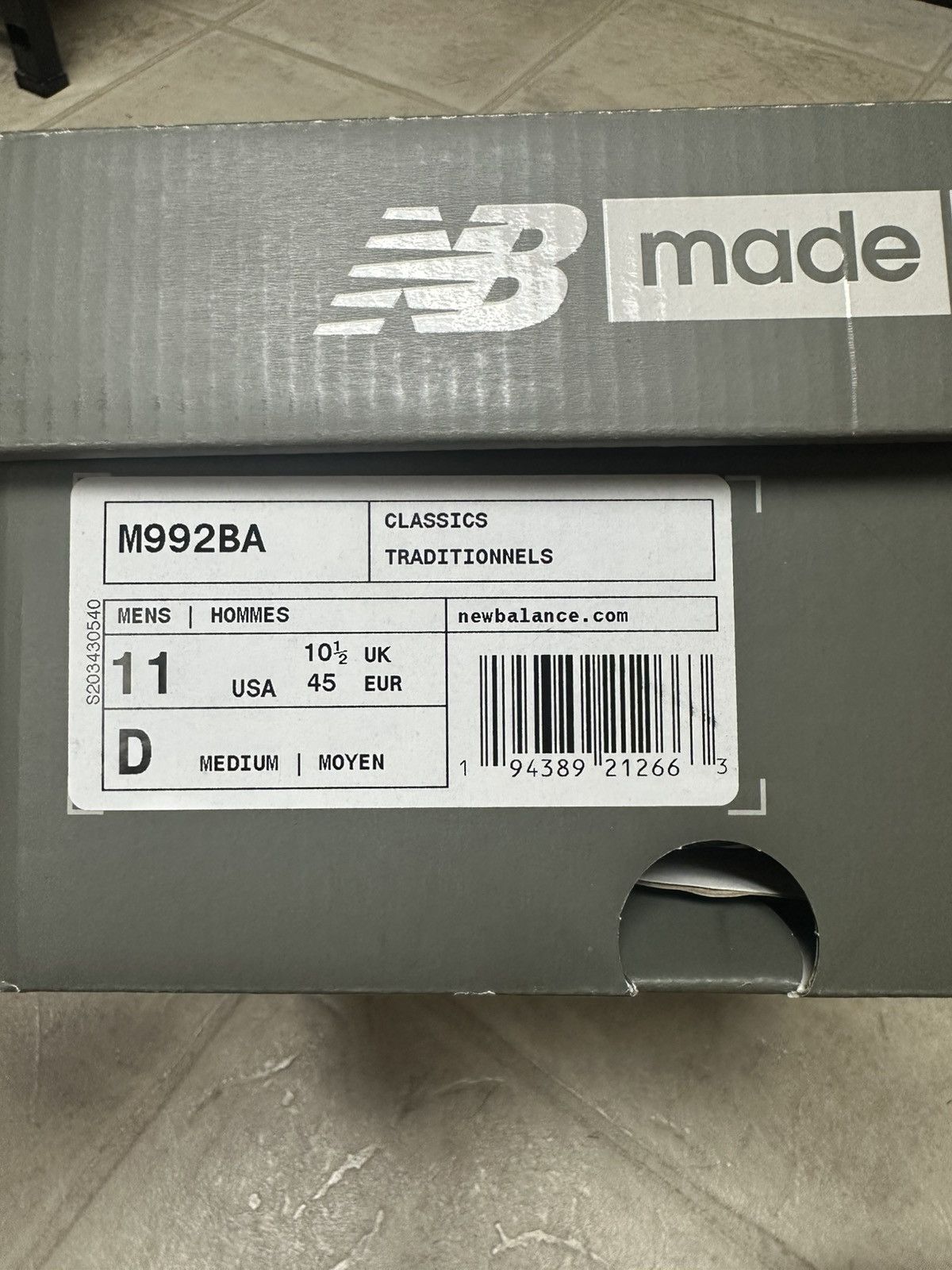 New Balance New Balance 992 Purple/Grey Size US 11 / EU 44 - 12 Thumbnail
