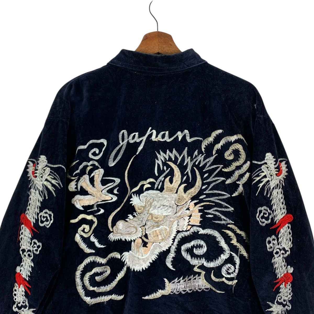 Japanese Brand VINTAGE VELVET SUKAJAN JAPAN SOUVENIR JACKET Size US L / EU 52-54 / 3 - 2 Thumbnail