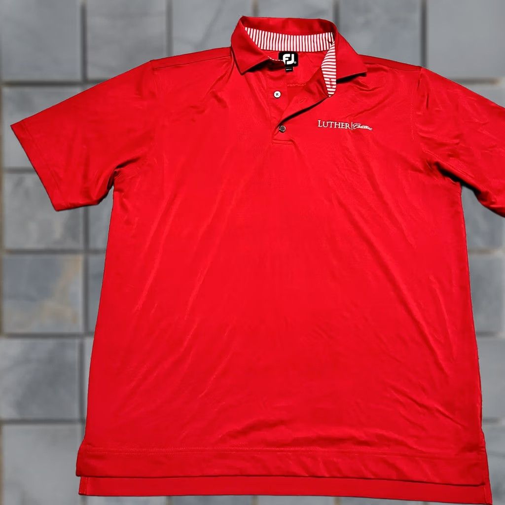 Footjoy FootJoy Golf Polo Shirt Mens Large Red Cadillac Performance Shirt Size US L / EU 52-54 / 3 - 1 Thumbnail