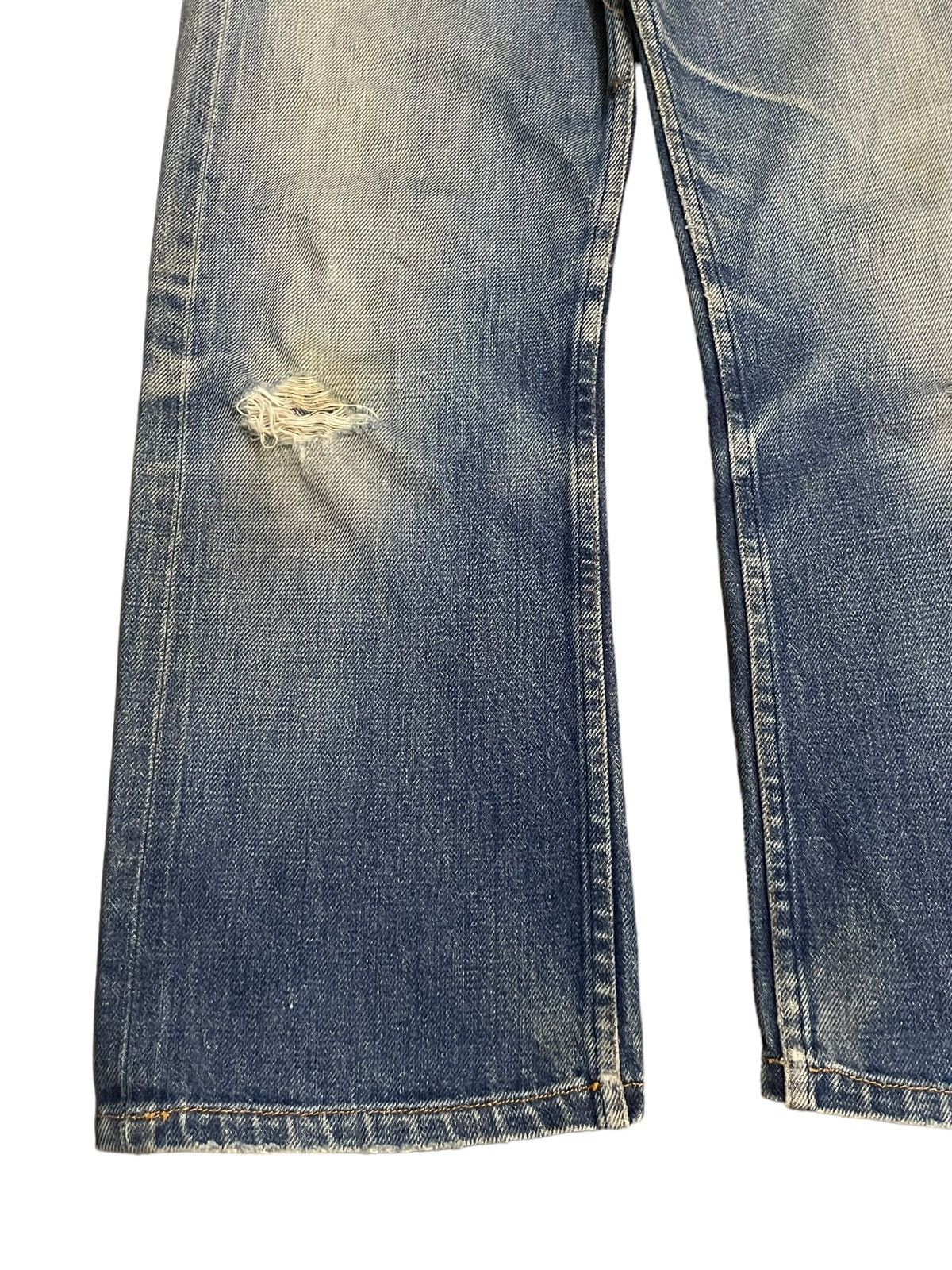 A.P.C. Vintage A.P.C Selvedge Blue Wash Loose Fit Distressed Jeans Size US 27 - 5 Thumbnail