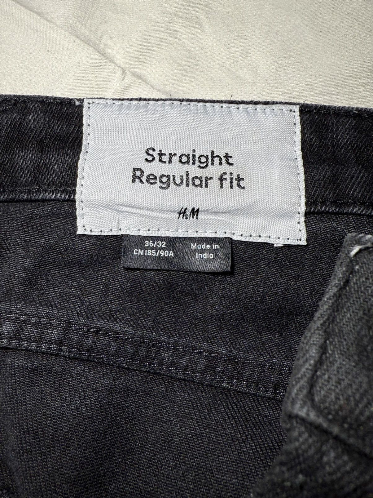 H&M Black opium aesthetic jeans 🦇🌑 Size US 36 / EU 52 - 3 Thumbnail