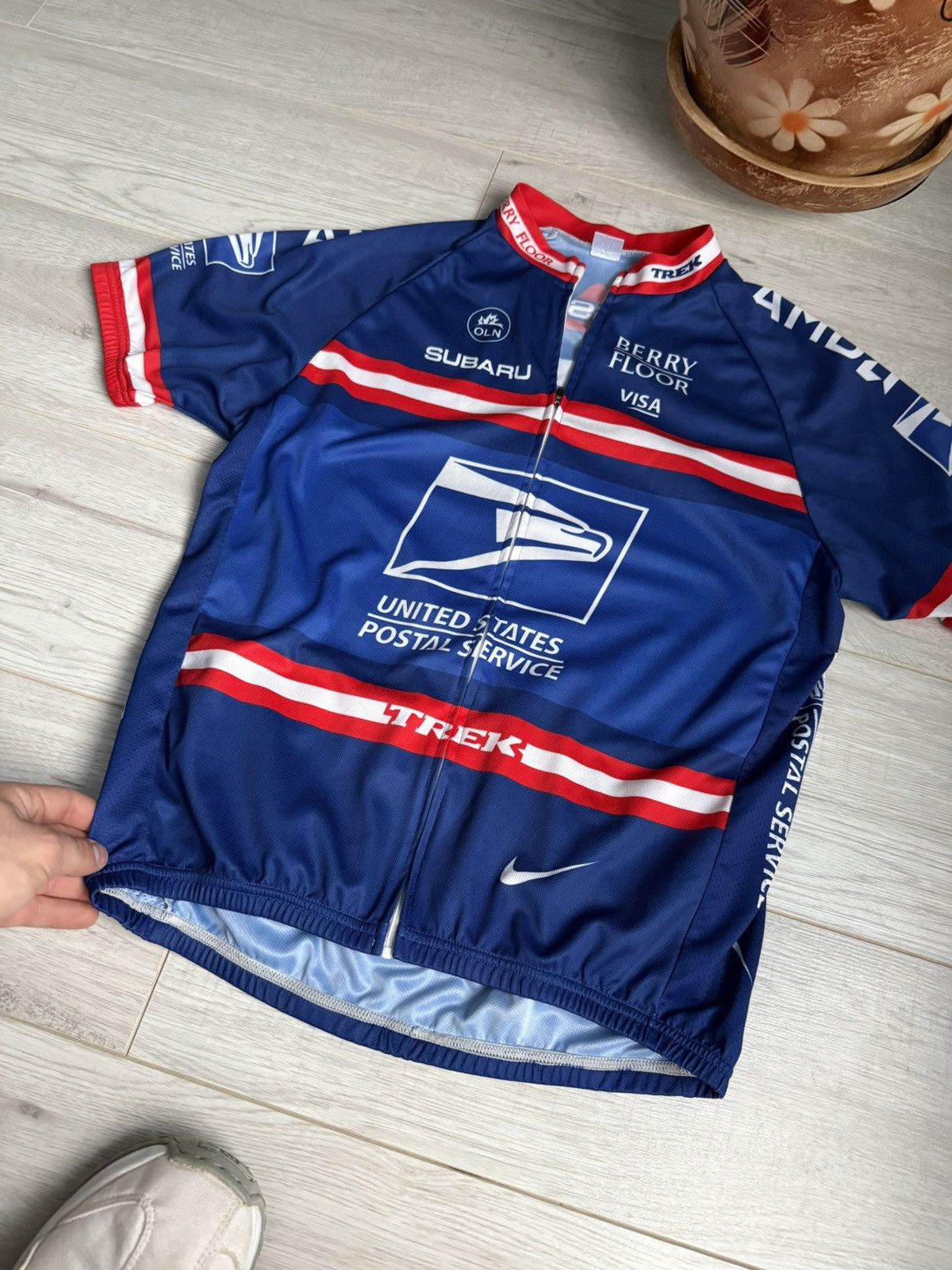 Bicycle × Nike Nike United States Postal Service USPS Cycling Jersey Shirt Size US XL / EU 56 / 4 - 2 Thumbnail