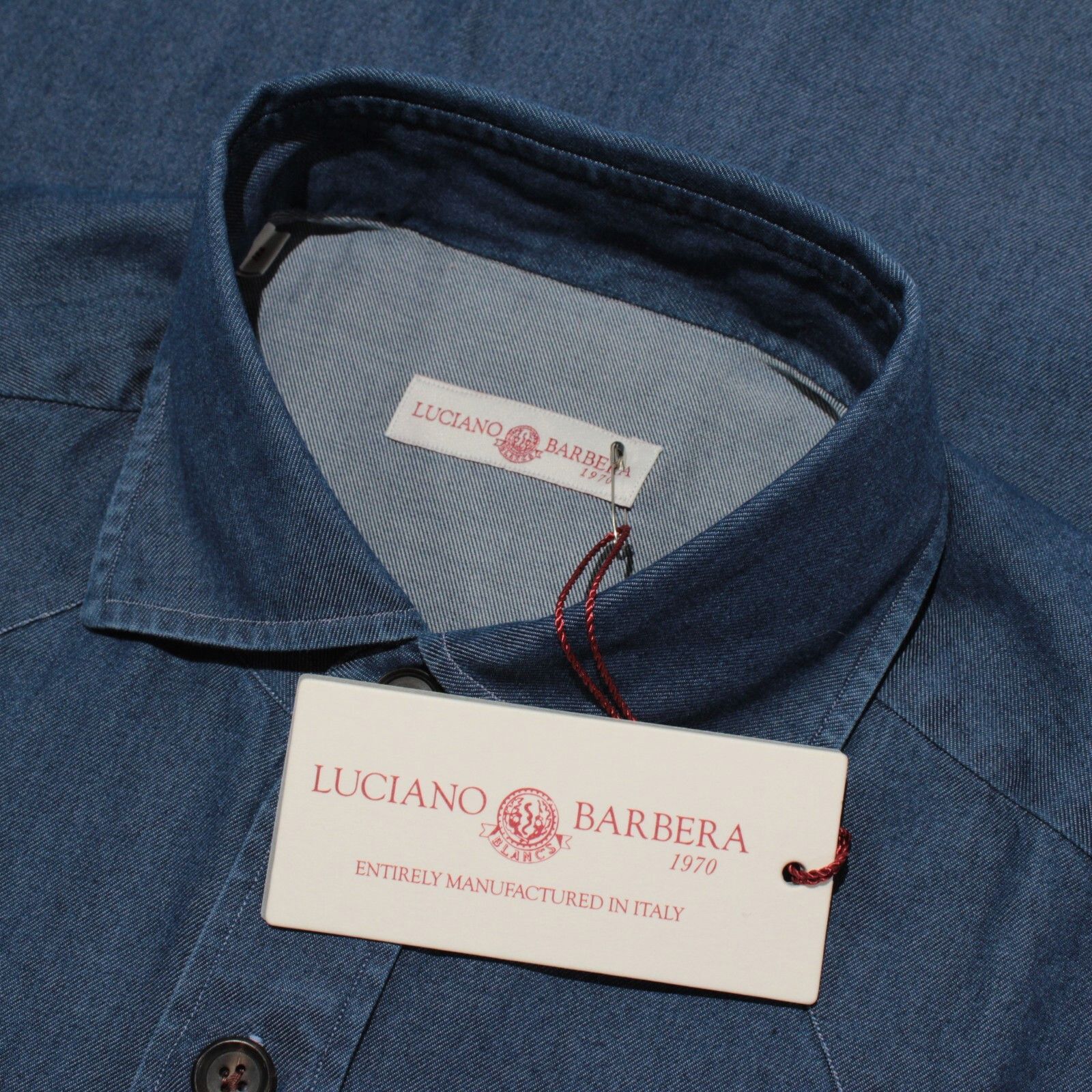 Luciano Barbera Luciano Barbera New with tags Shirt Size M US In Blue Size US M / EU 48-50 / 2 - 1 Thumbnail