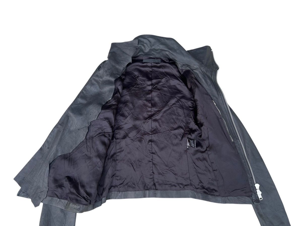 Ekam EKAM Distressed Pigskin Leather Asymmetrical Jacket Size US S / EU 44-46 / 1 - 14 Thumbnail