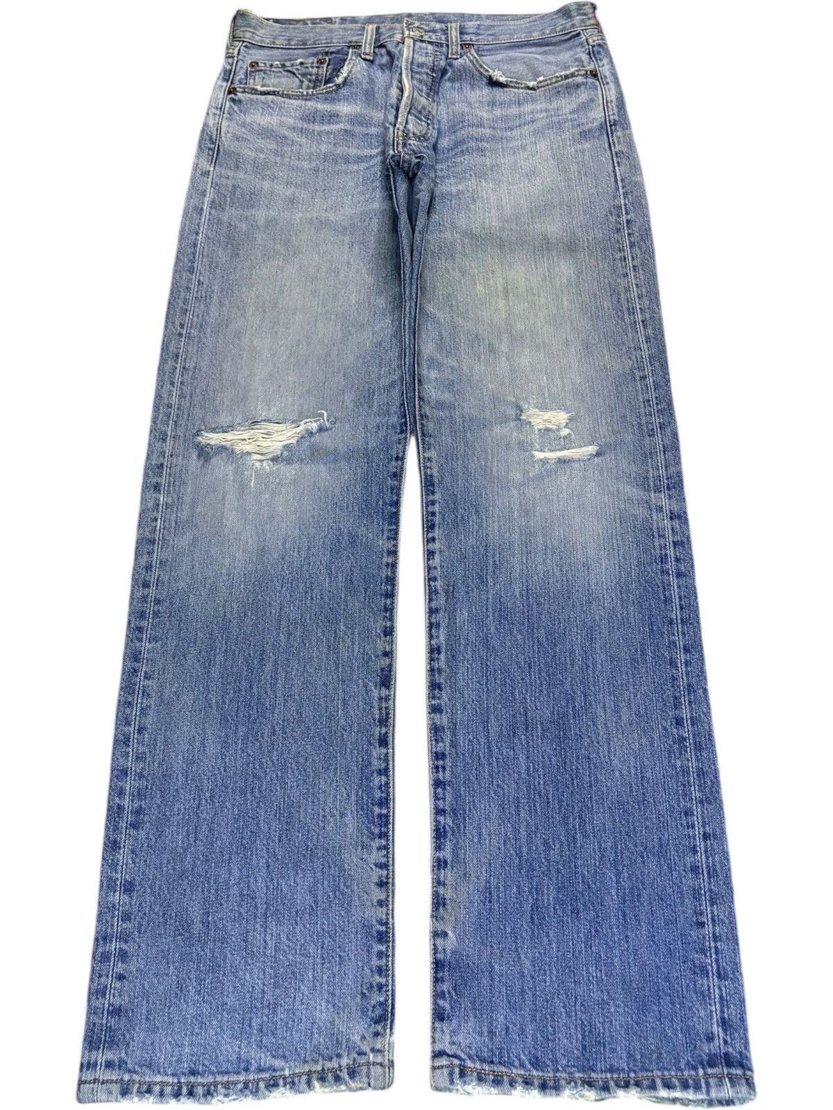 Vintage 90s Levis 501 Mud Wash Distressed Baggy Jeans