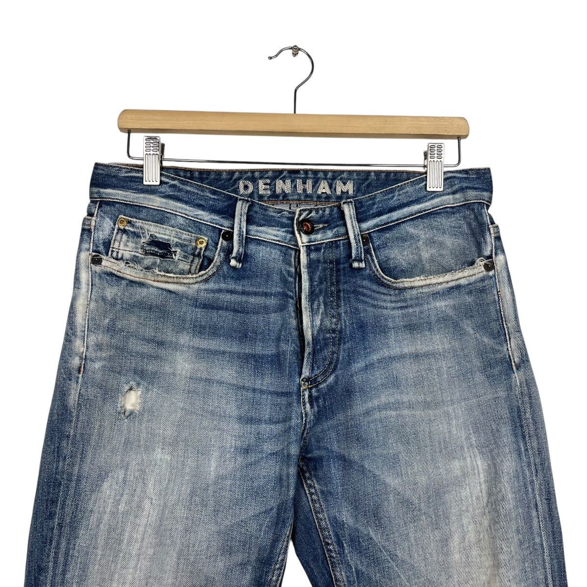 DENHAM Vintage Denham Japan Utility Distressed Denim Jeans Size US 30 / EU 46 - 2 Thumbnail
