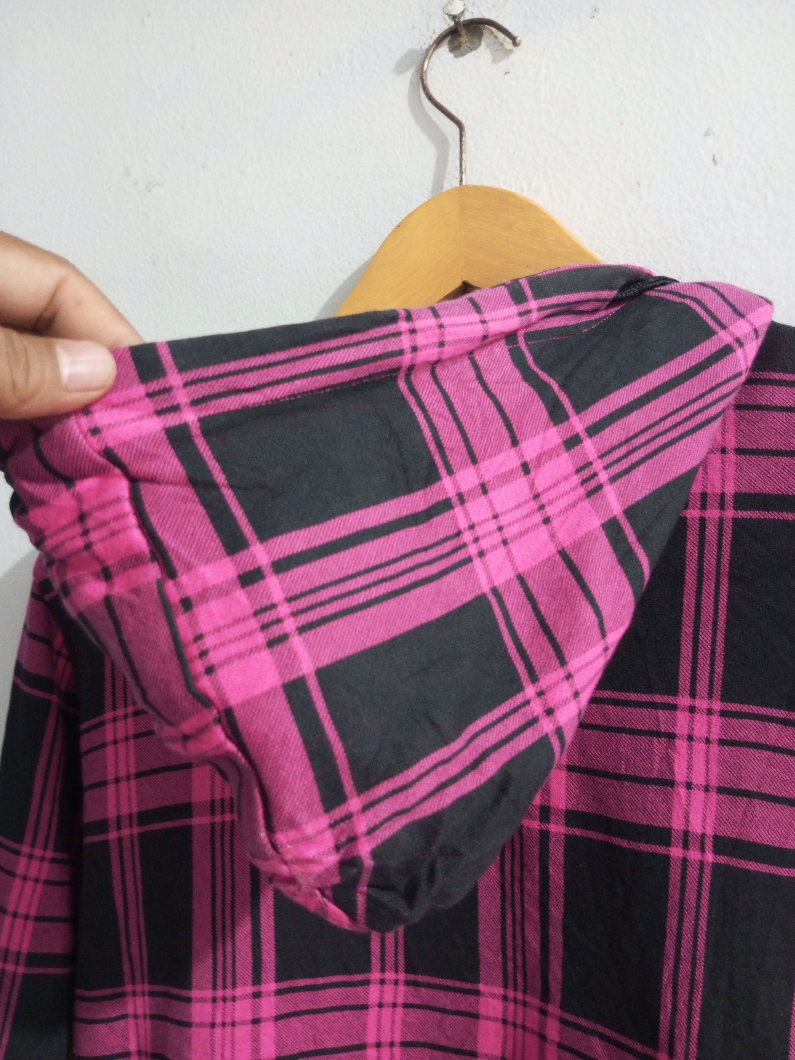 Hysteric Glamour Vintage japanese brand pink black assimetric zipper hoodie Size US M / EU 48-50 / 2 - 6 Thumbnail