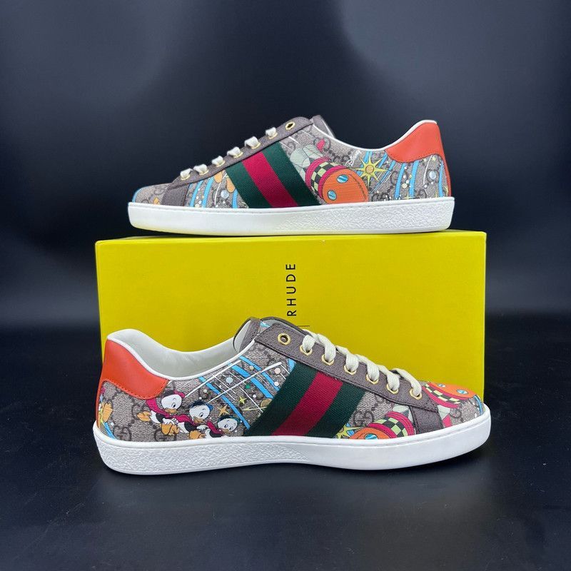 Gucci Gucci Disney Donald Duck Print Low-Top Sneakers - Size US 8 / EU 41 - 7 Thumbnail