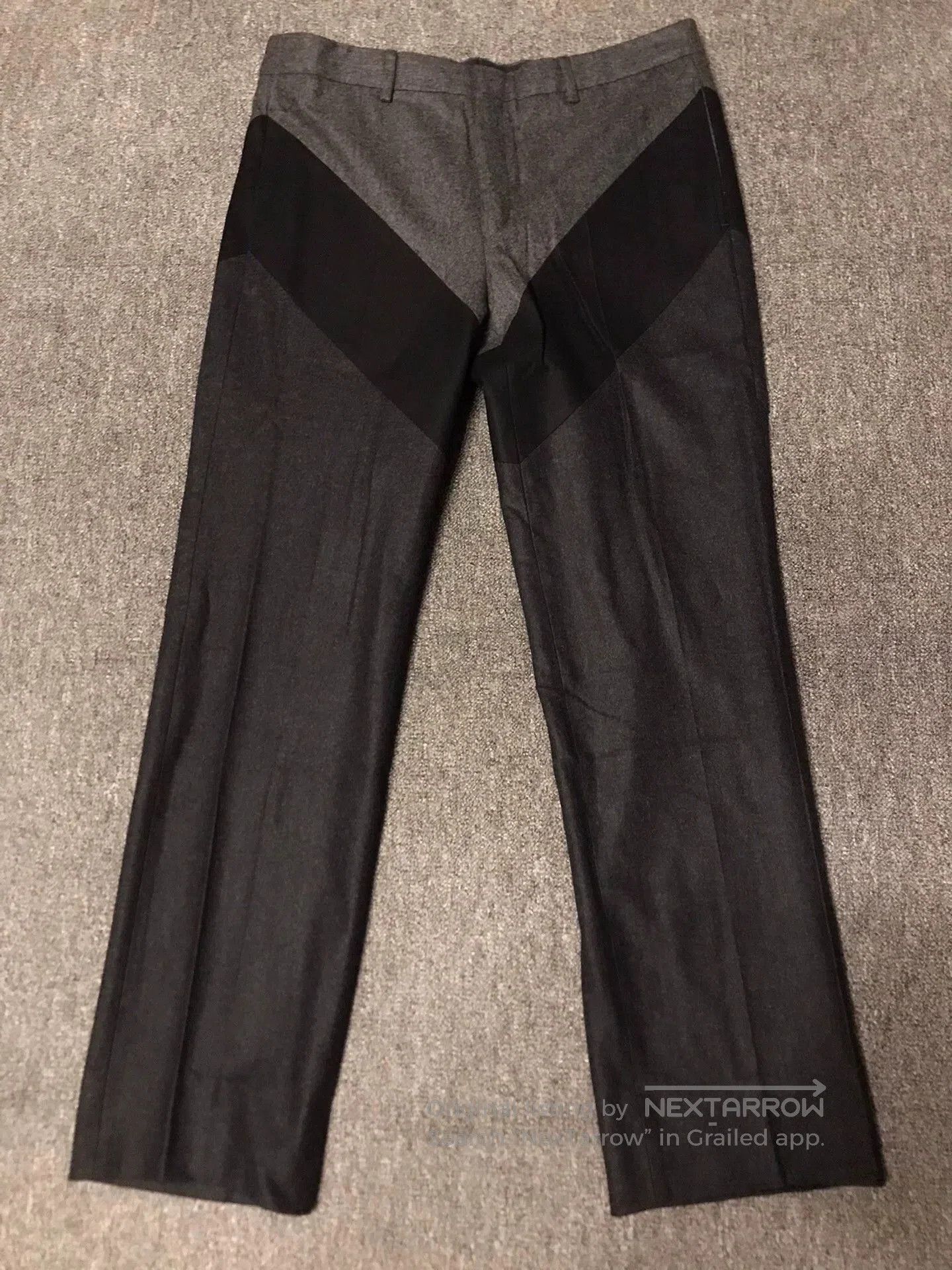 Givenchy Black Color Block Straight Leg Pants Size 36. Size US 36 / EU 52 - 1 Thumbnail