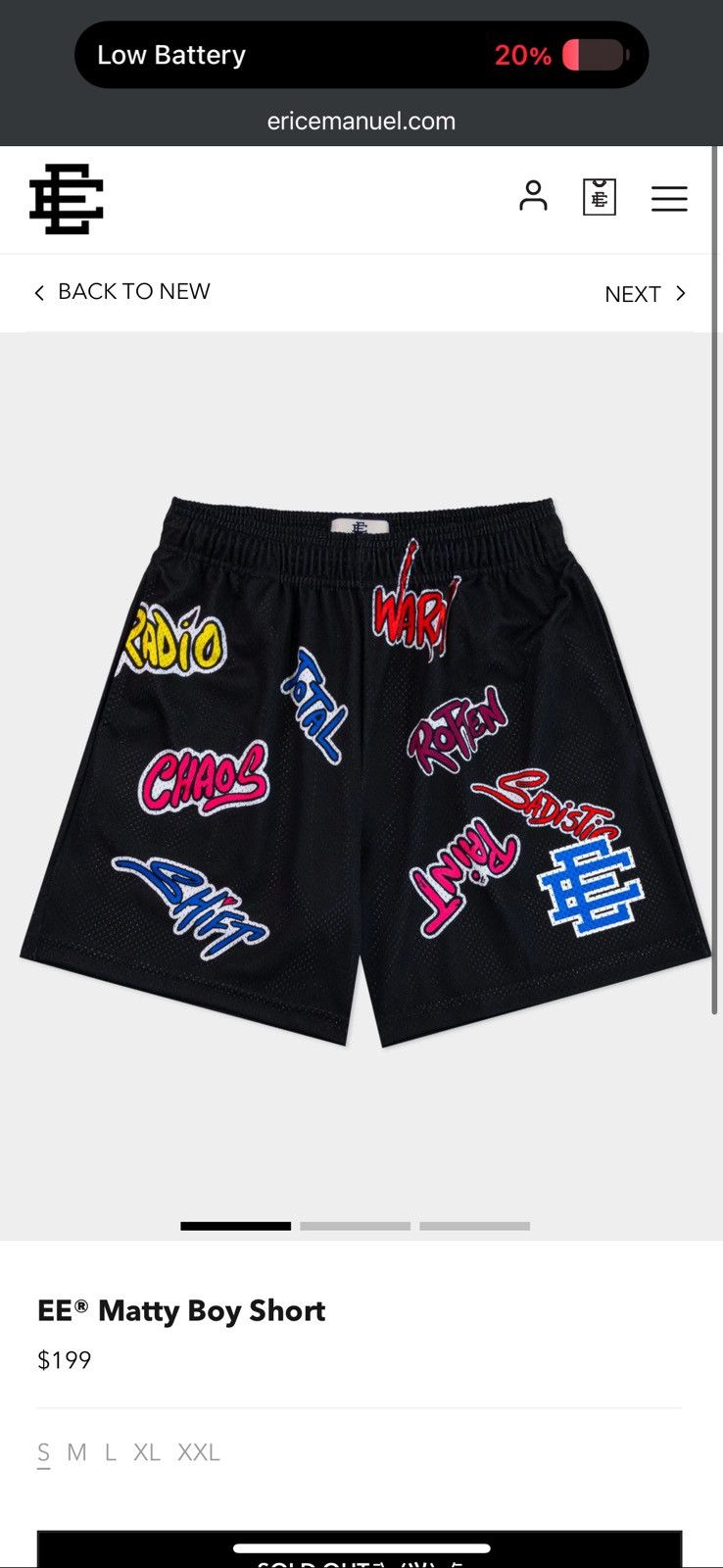 Eric Emanuel × Matty Boy Eric Emanuel Matty Boy Short