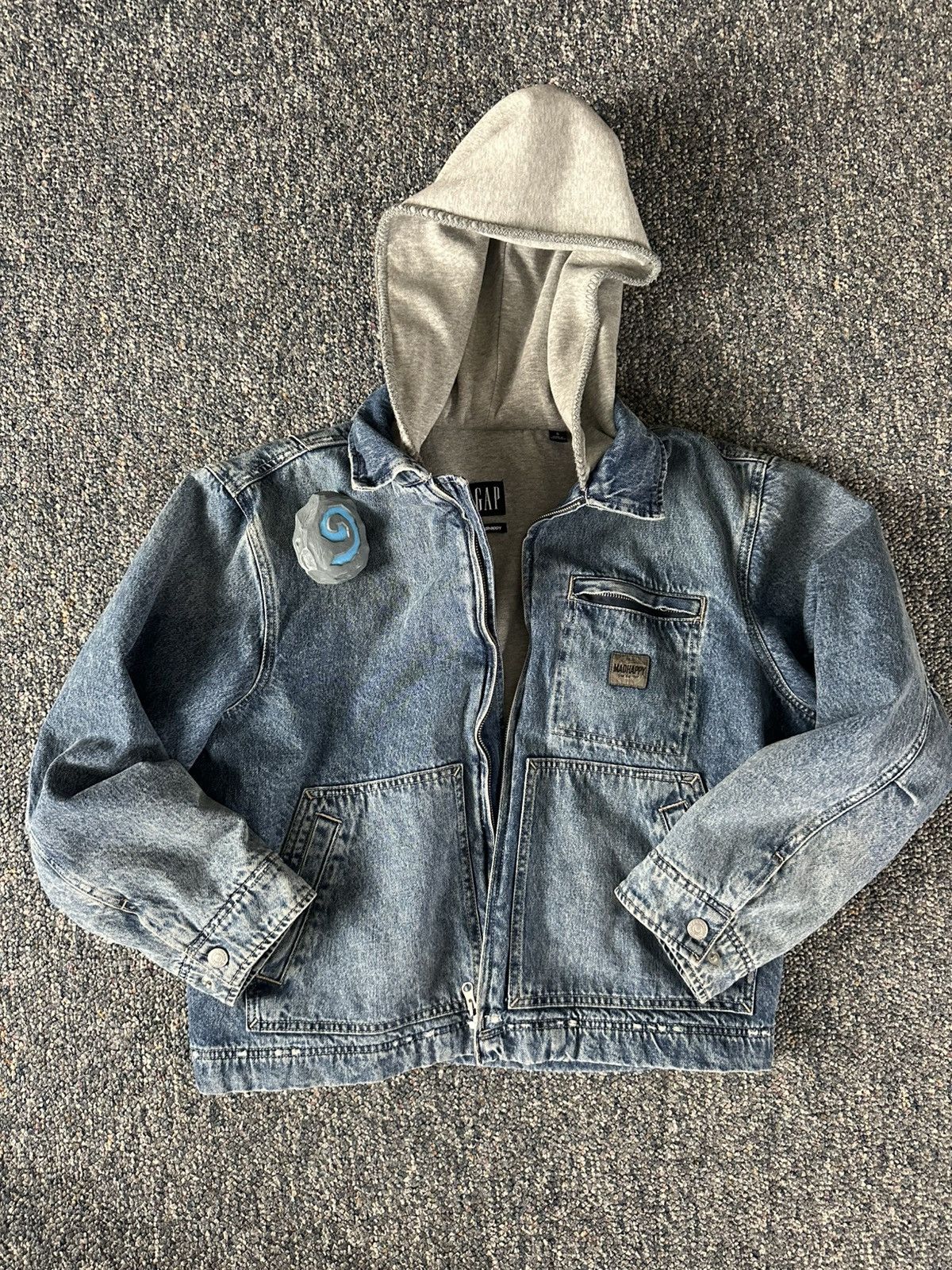 【新品未使用】GAP X Madhappy デニムジャケット　タグ付き Gap × Madhappy Gap MadHappy denim jacket | Grailed