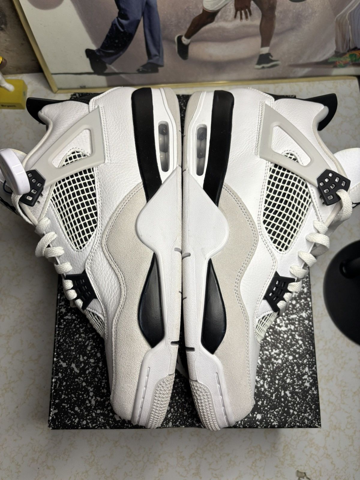 Jordan Brand Jordan Retro 4 ‘Military black’ Size US 13 / EU 46 - 4 Thumbnail
