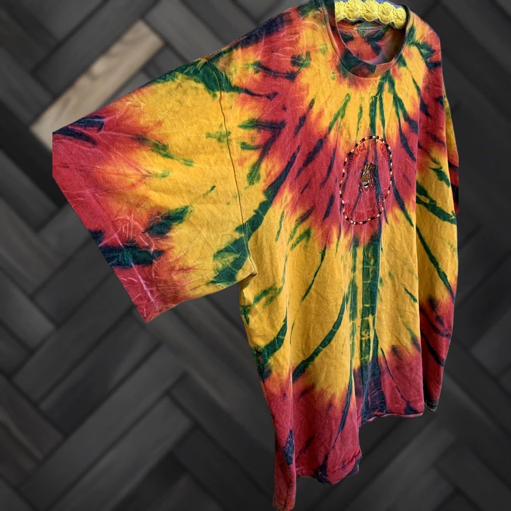 Vintage VINTAGE Jamaica Me Crazy embroidered t shirt tie dye tee single stitch 2XL or 3XL Size US XXL / EU 58 / 5 - 1 Thumbnail