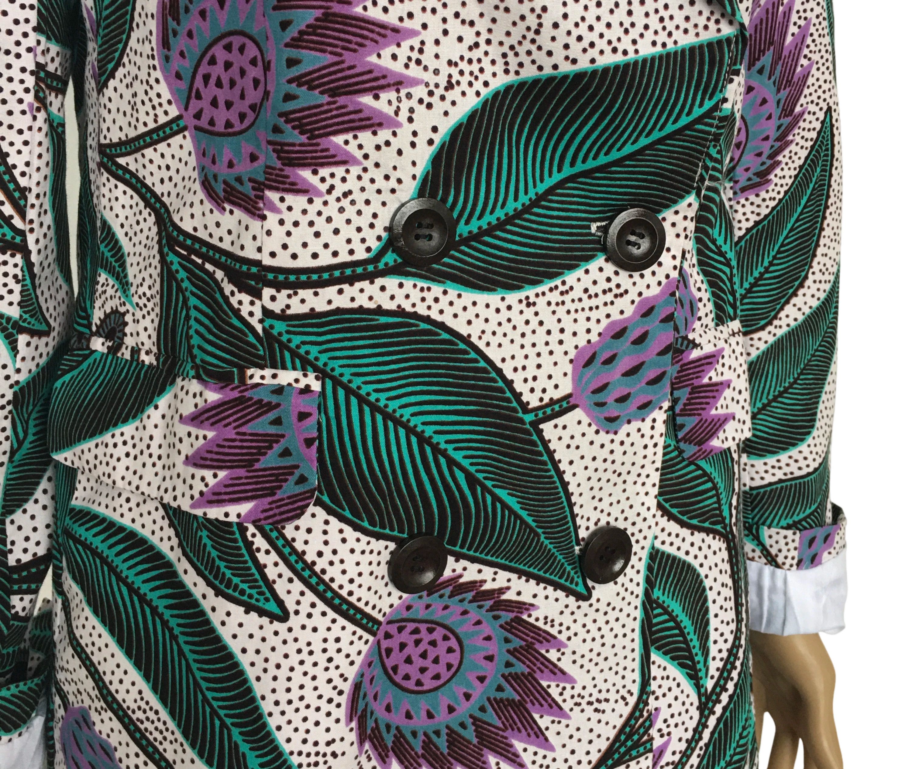 Other Cotton Jacket Women Suit African Ankara Print Size XXL / US 16-18 / IT 52-54 - 4 Thumbnail