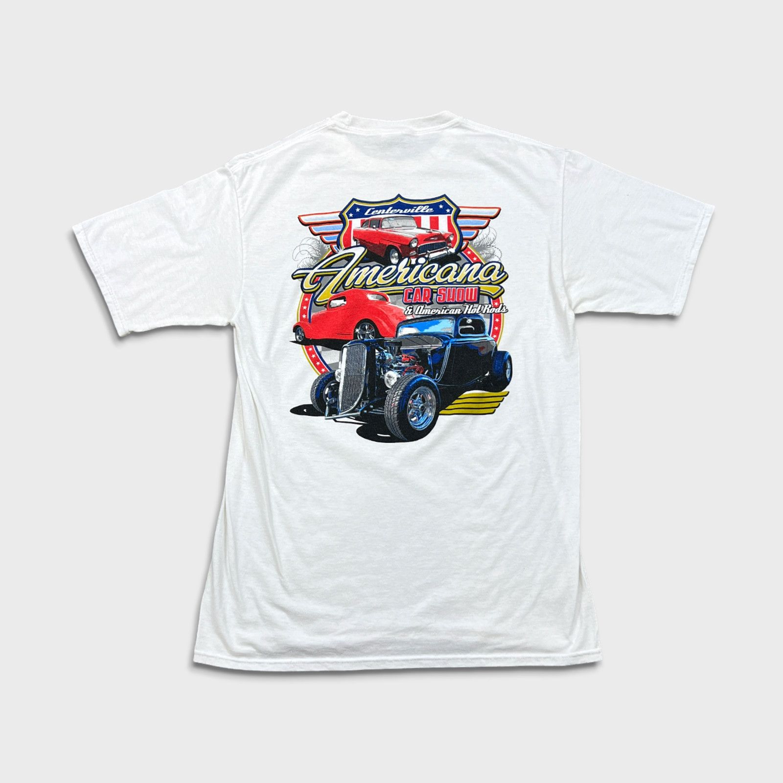 NASCAR × Vintage 2021 Americana Car T Shirt Hot Rod Racing Short Sleeve Tee Size US L / EU 52-54 / 3 - 1 Thumbnail