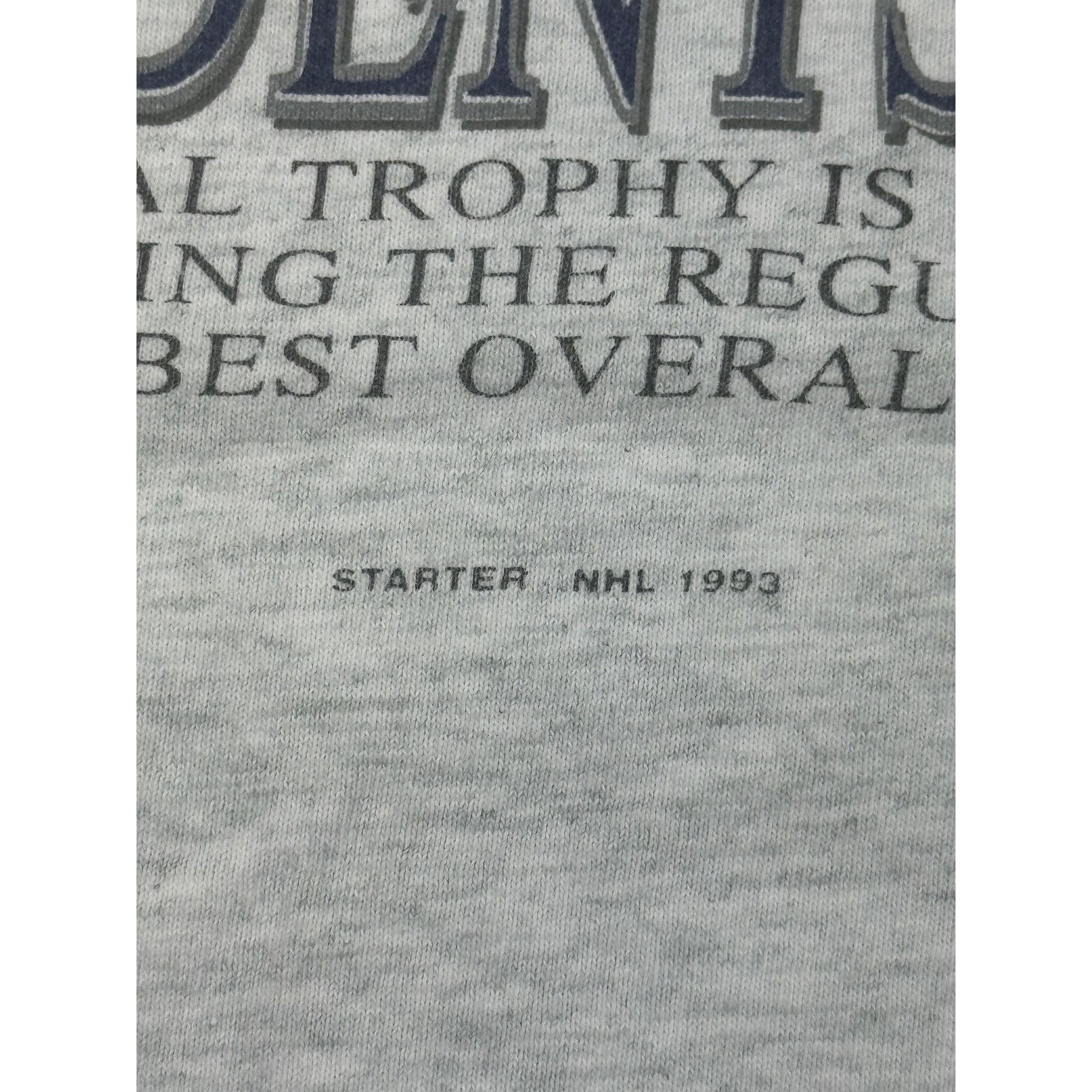 Starter Pittsburgh Penguins Shirt Mens XL NHL Presidents Trophy 1993 Size US XL / EU 56 / 4 - 12 Thumbnail