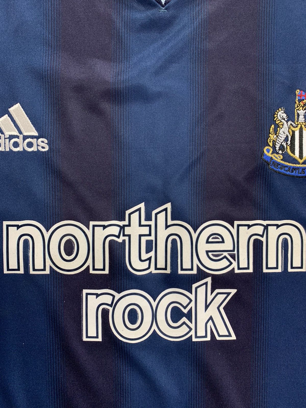 Vintage Adidas Newcastle United 2004/5 Away Soccer Football Jersey Size US L / EU 52-54 / 3 - 6 Thumbnail