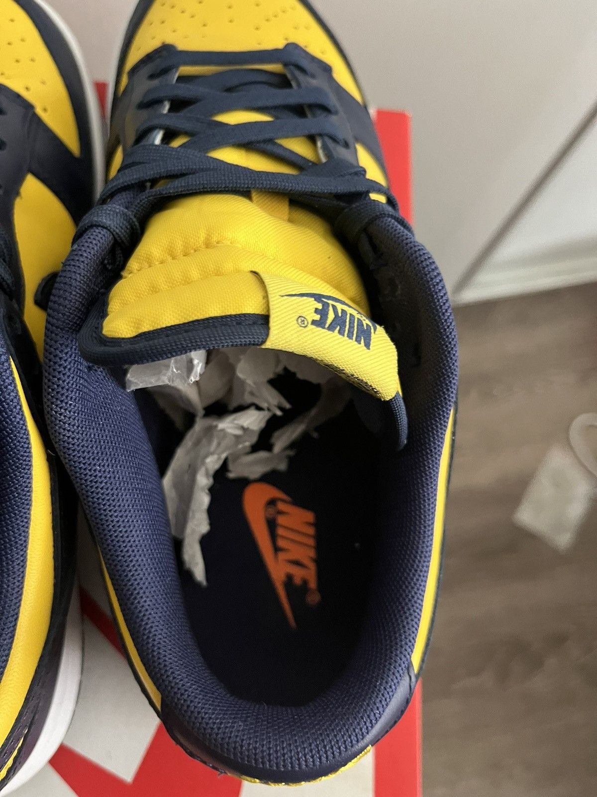 Nike Size 8.5 - Nike Dunk Low Michigan 2021 Size US 8.5 / EU 41-42 - 10 Thumbnail