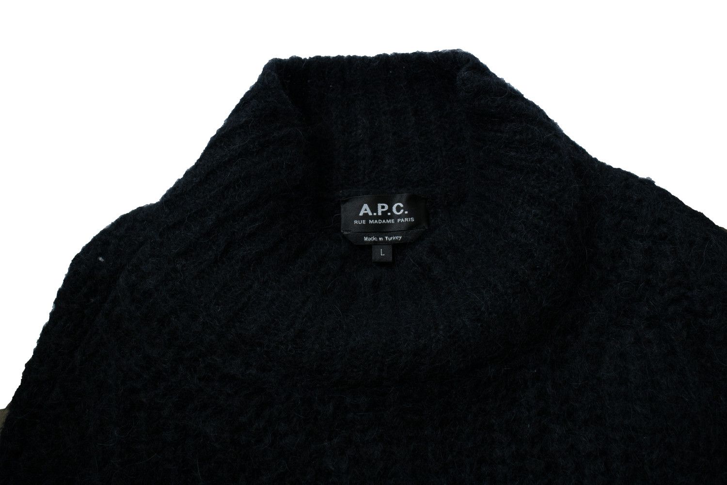 A.P.C. A.P.C., black ribbed turtle neck sweater Size L / US 10 / IT 46 - 5 Thumbnail