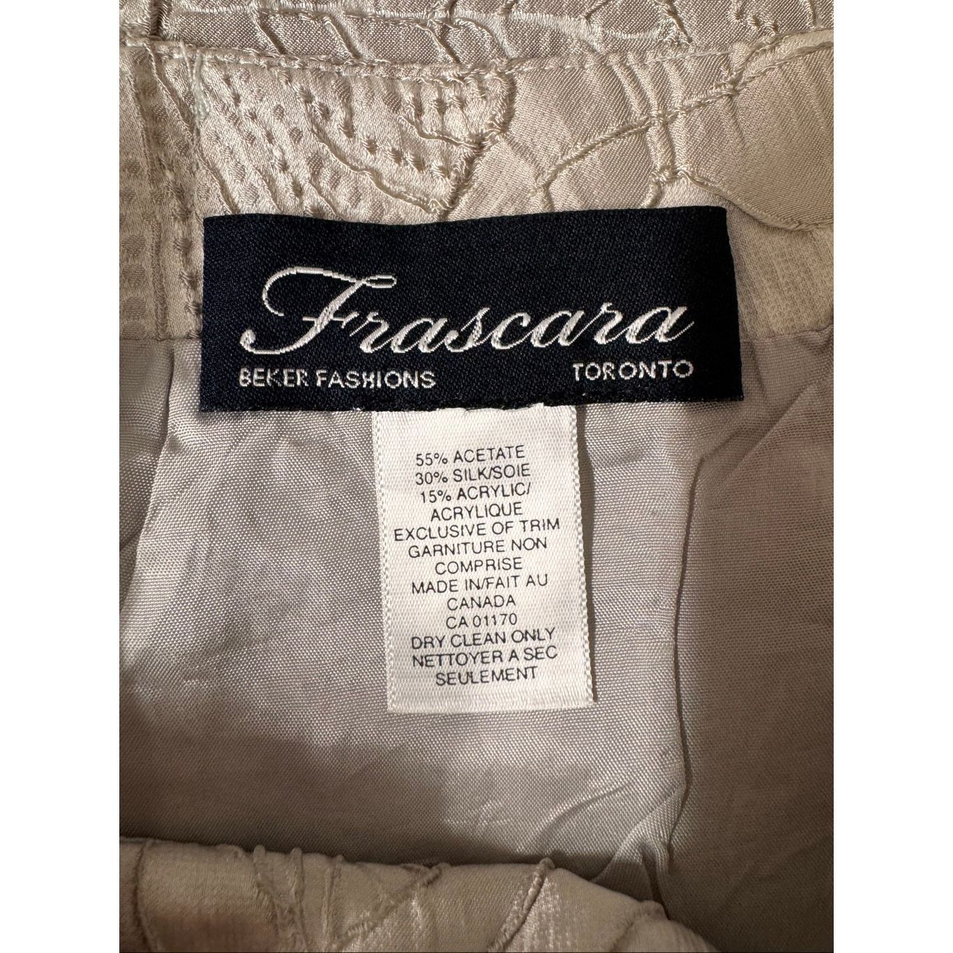 Other Frascara Silk Blend Floral Jacquard Pencil Skirt Beige Size Size 27" / US 4 / IT 40 - 2 Thumbnail