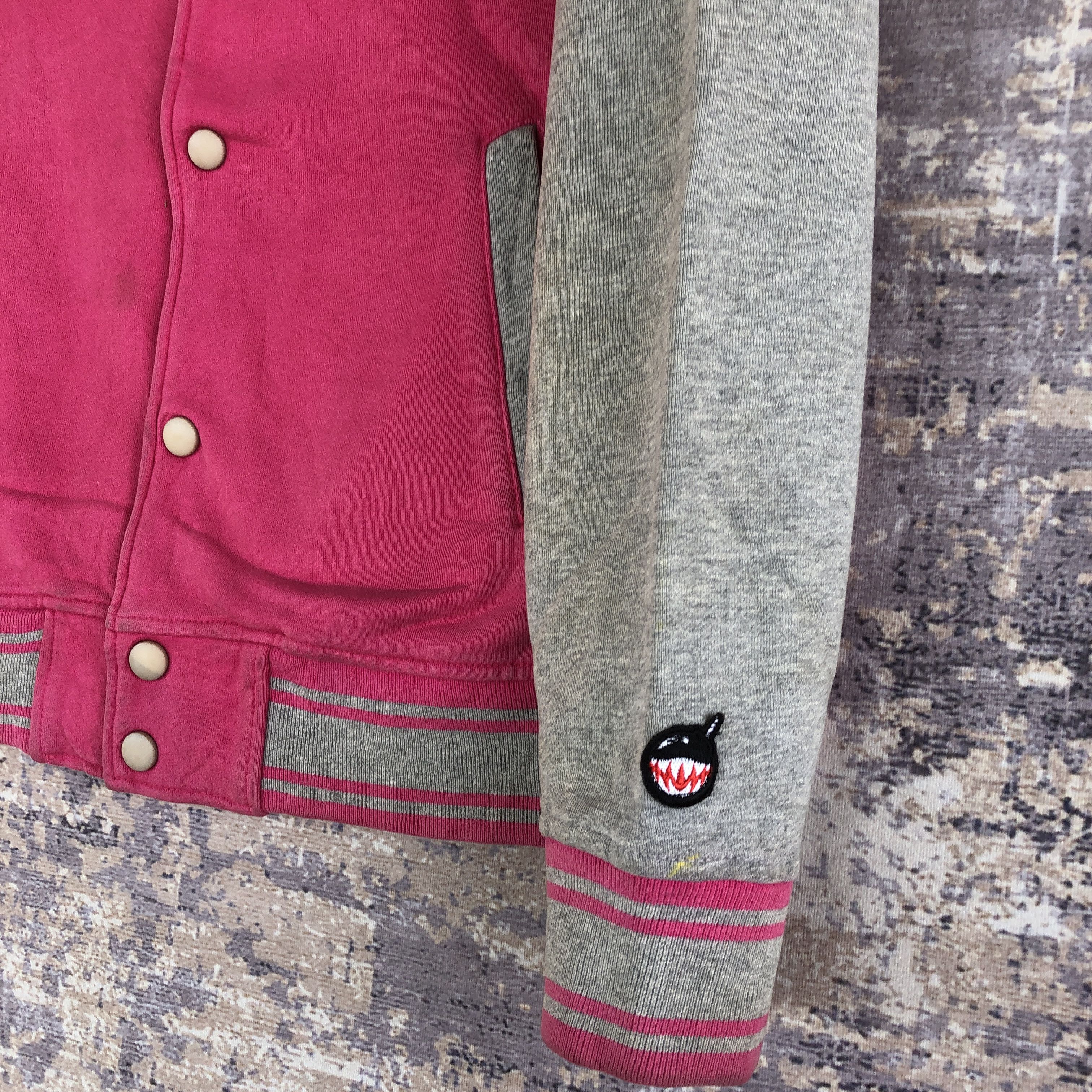 Japanese Brand × Vintage Crazy Bomb Varsity Sweater BAPE Japanese Hoodie Sweatshirt Size US L / EU 52-54 / 3 - 8 Thumbnail