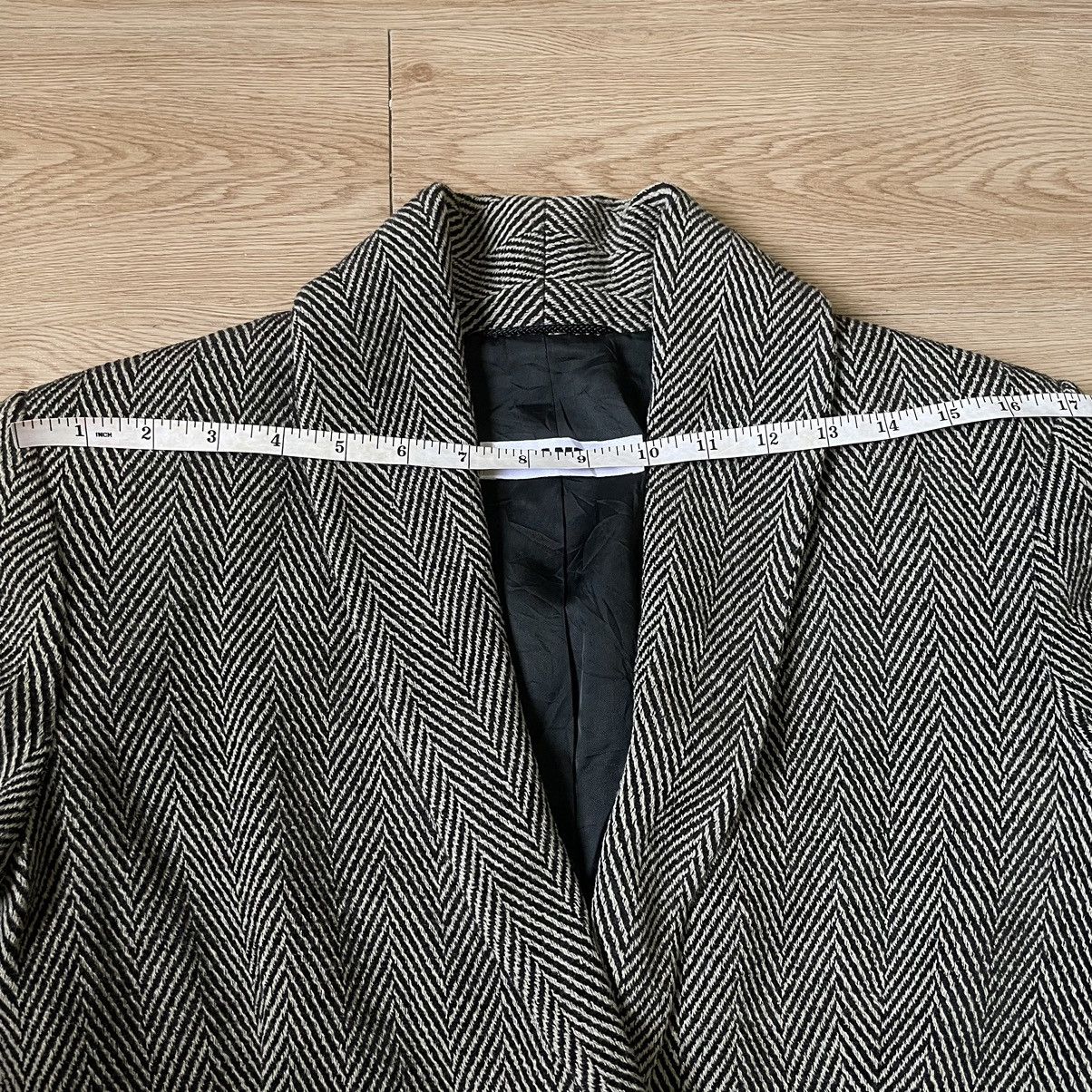Jil Sander 🇩🇪RARE 80s Women’s Jil Sander Wool Herringbone Cropped Blazer Size US XS / EU 42 / 0 - 11 Thumbnail