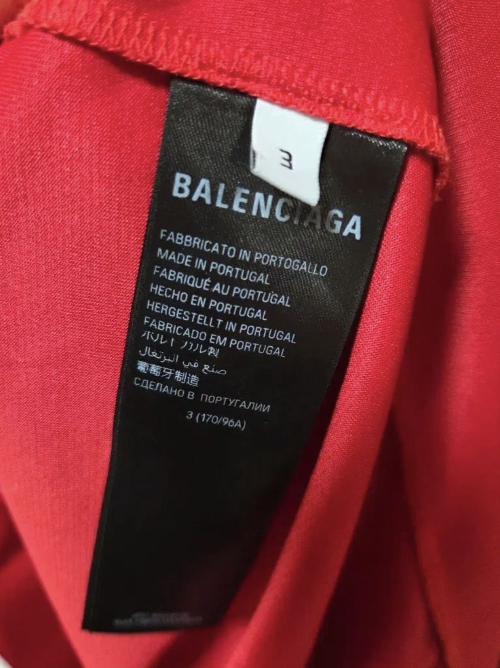 Balenciaga Balenciaga Milano Football Jersey RED Size US L / EU 52-54 / 3 - 4 Thumbnail