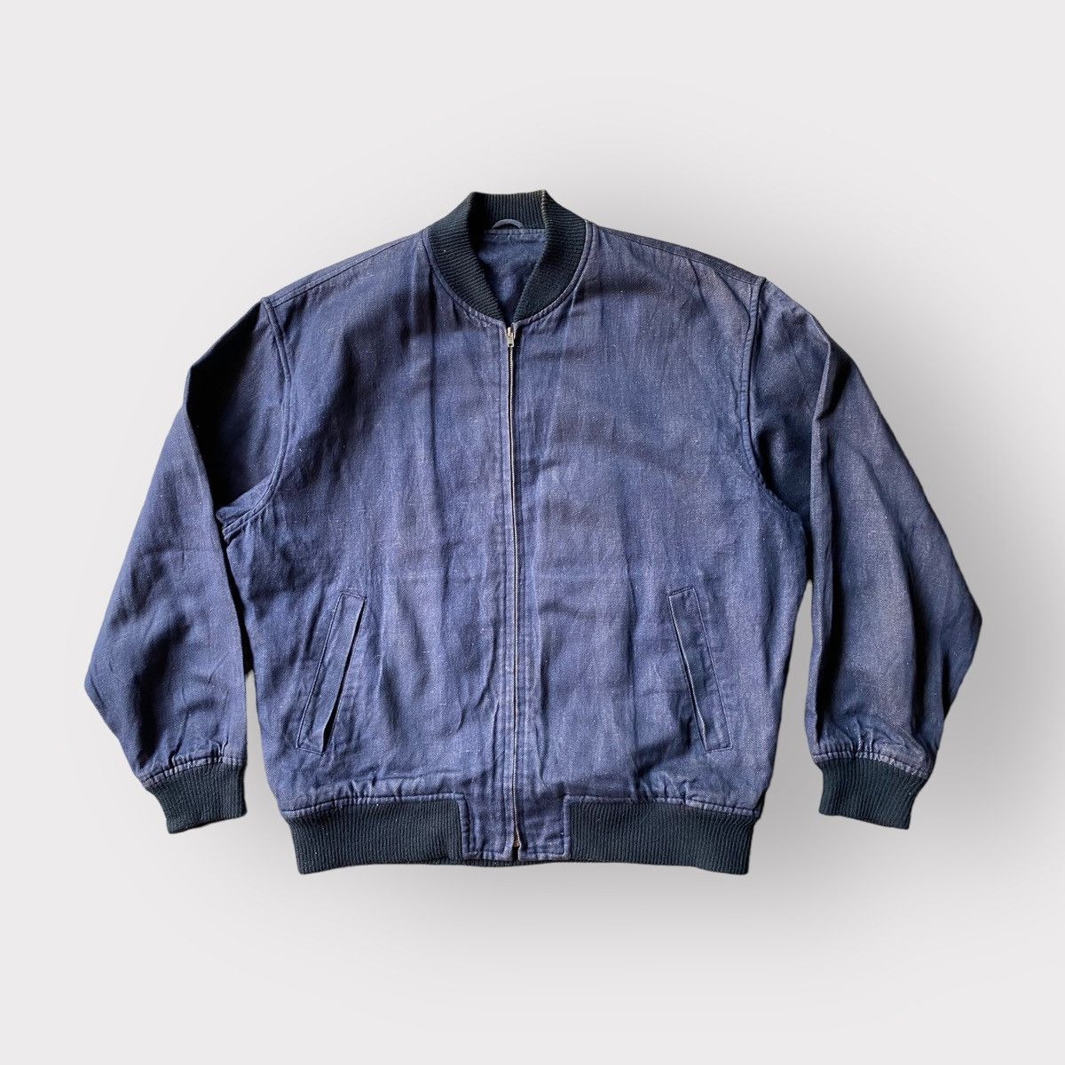image of Comme Des Garcons x Comme Des Garcons Homme Vintage Cdg Homme Cotton/linen Oversize Bomber Jacket i