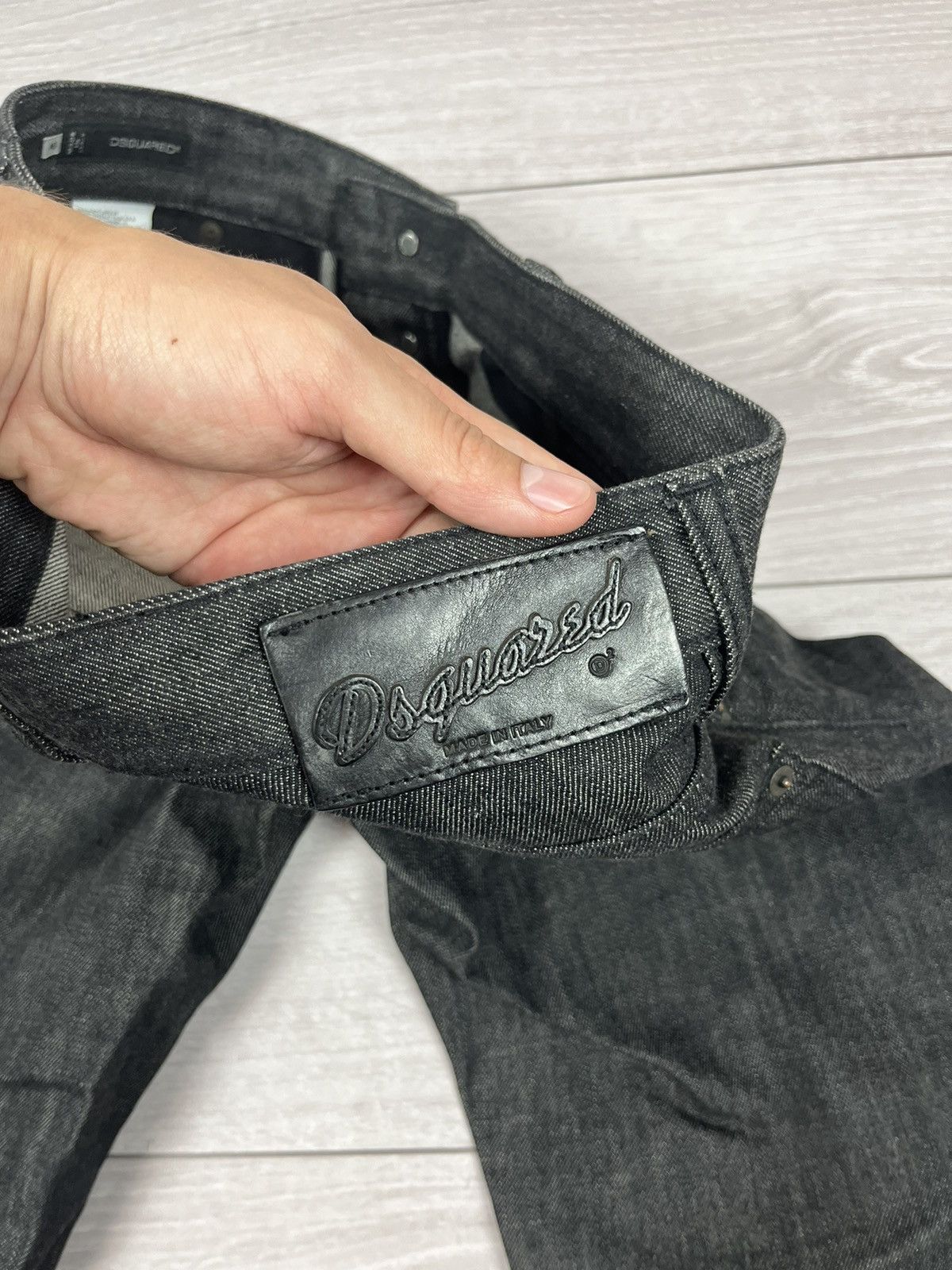 Dsquared2 Dsquared2 Vintage Black Cotton Slim Biker Denim Pants Size US 30 / EU 46 - 12 Thumbnail