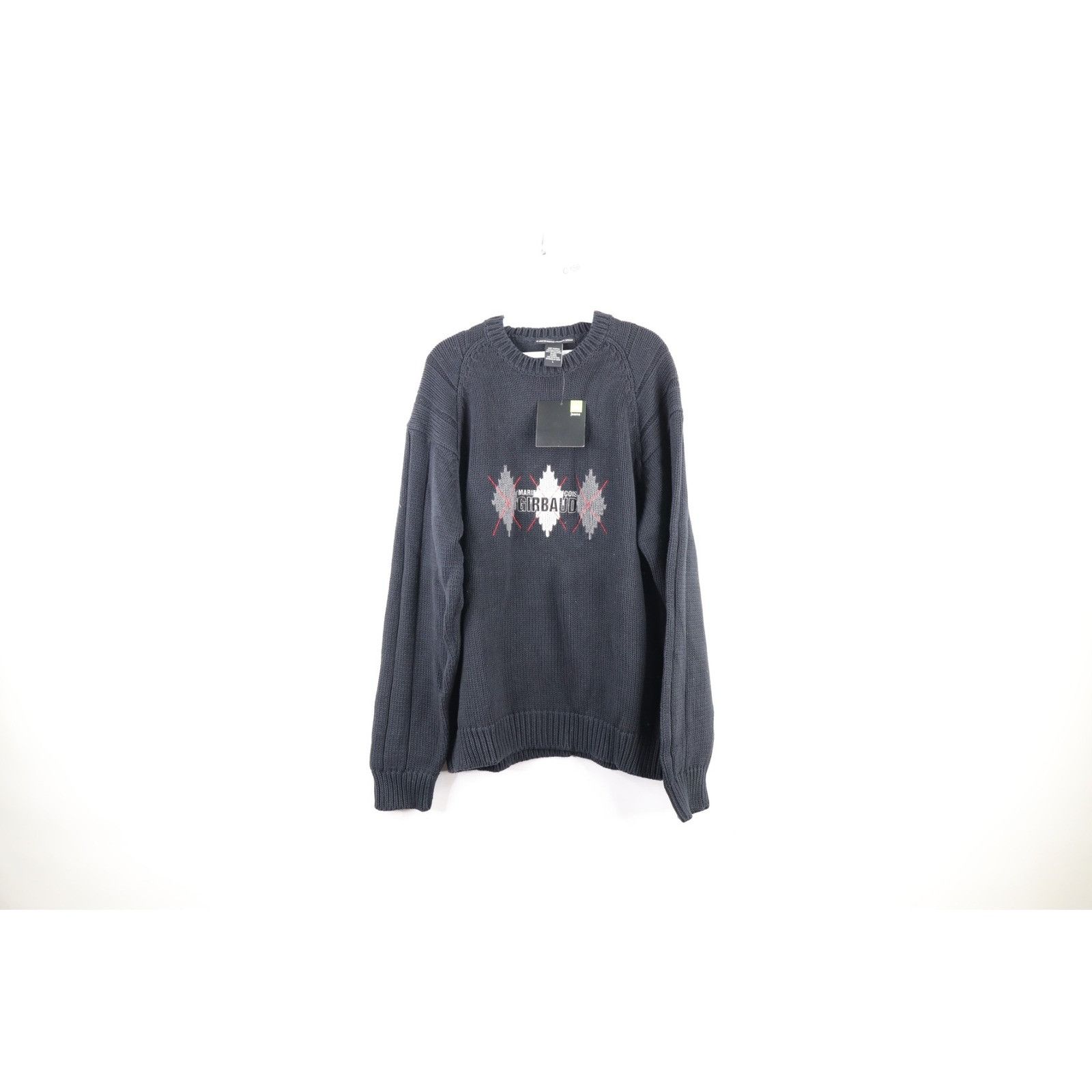 Marithe + Francois Girbaud × Vintage NOS Vintage 90s Marithe Francois Girbaud Argyle Sweater Size US L / EU 52-54 / 3 - 1 Thumbnail