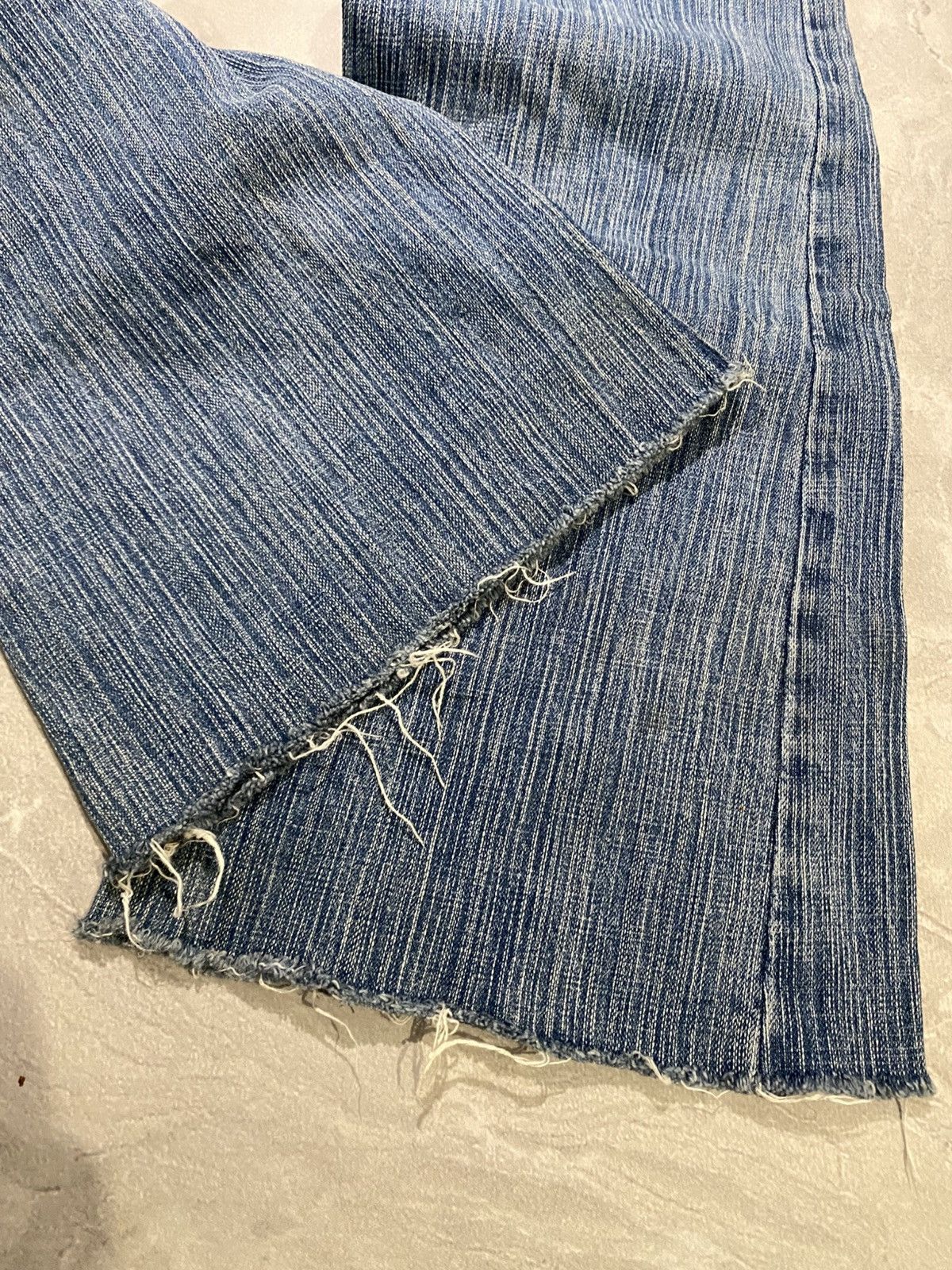 Vintage CRAZY Faded Avant Garde Washed Flared/Hysteric Glamour Style Size US 28 / EU 44 - 7 Thumbnail