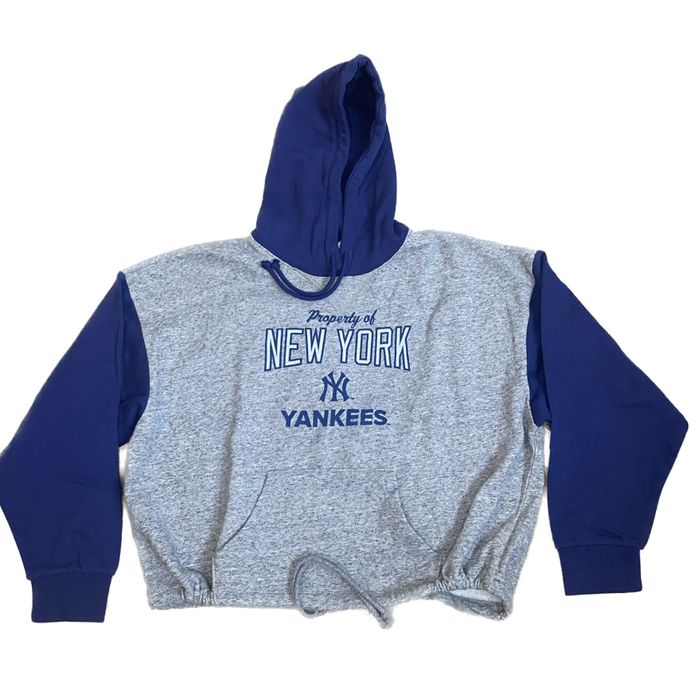 Sportswear Tailgate New York Yankees Cropped Hooded Sweatshirt Hoodie
