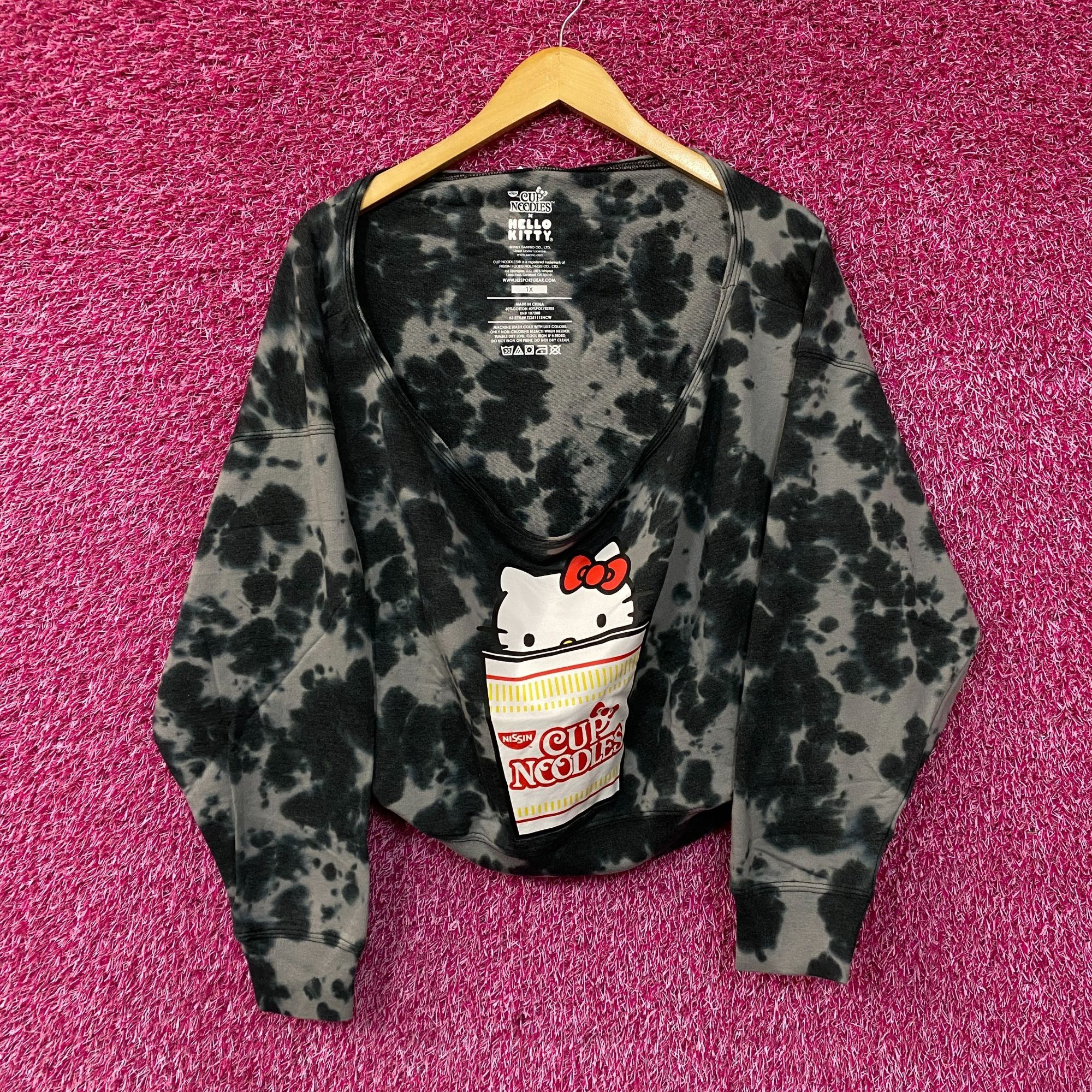 Other Hello Kitty X Nissin Cup noodles tiedye Crop Top size 1X Size XL / US 12-14 / IT 48-50 - 1 Thumbnail