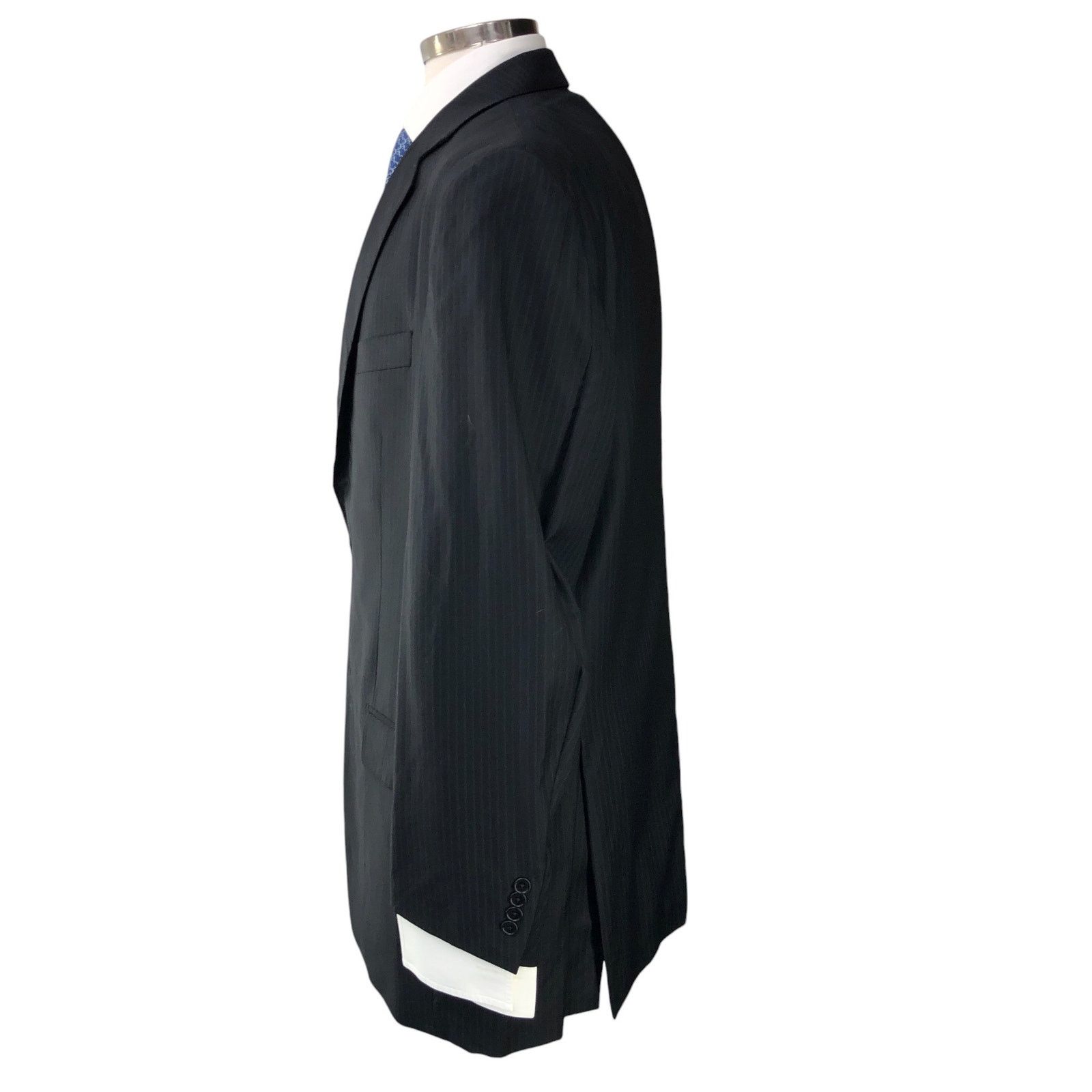 Lubiam Lubiam LBM 1911 Size 44L Suit Drop 5 Pinstripe *TINY FLAW Size 44L - 7 Thumbnail
