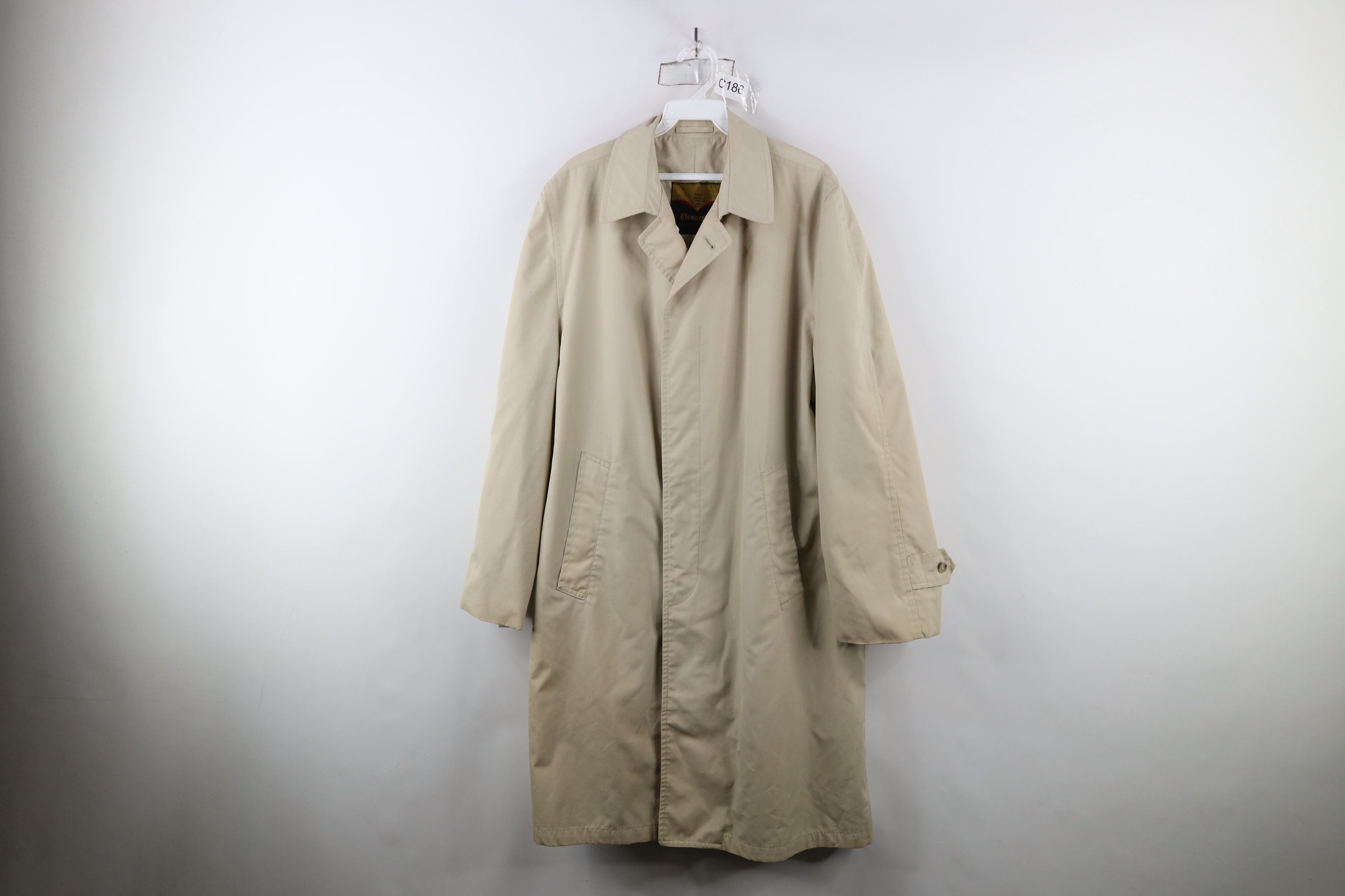 Vintage Vintage 60s 70s Streetwear Trench Coat Rain Jacket Beige USA Size US L / EU 52-54 / 3 - 1 Thumbnail