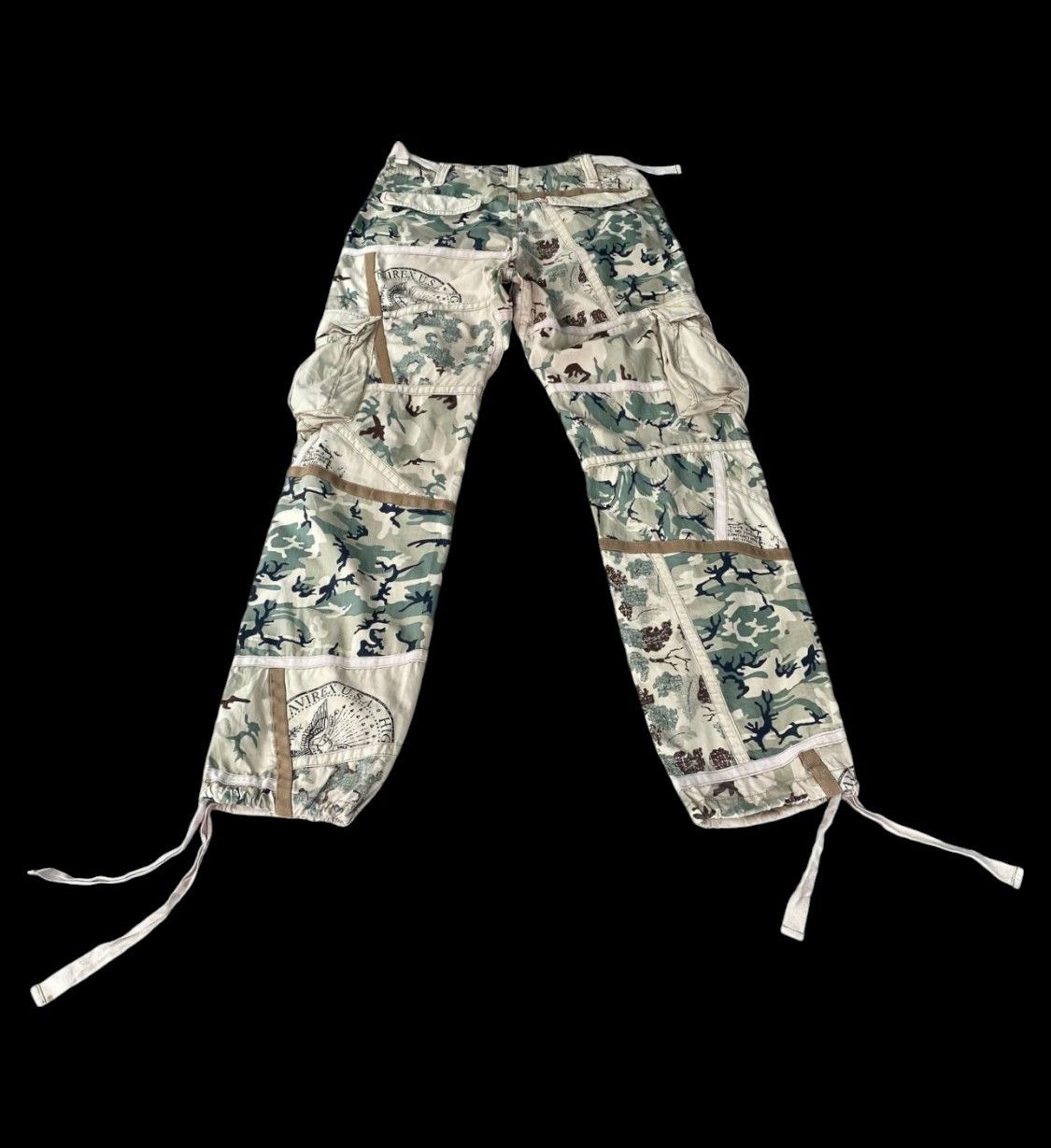 Avirex × Vintage RARE VINTAGE AVIREX CARGO PANELLED CAMO SPLIT DESIGN Size US 29 - 1 Thumbnail