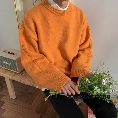 Orange Knit Sweater
