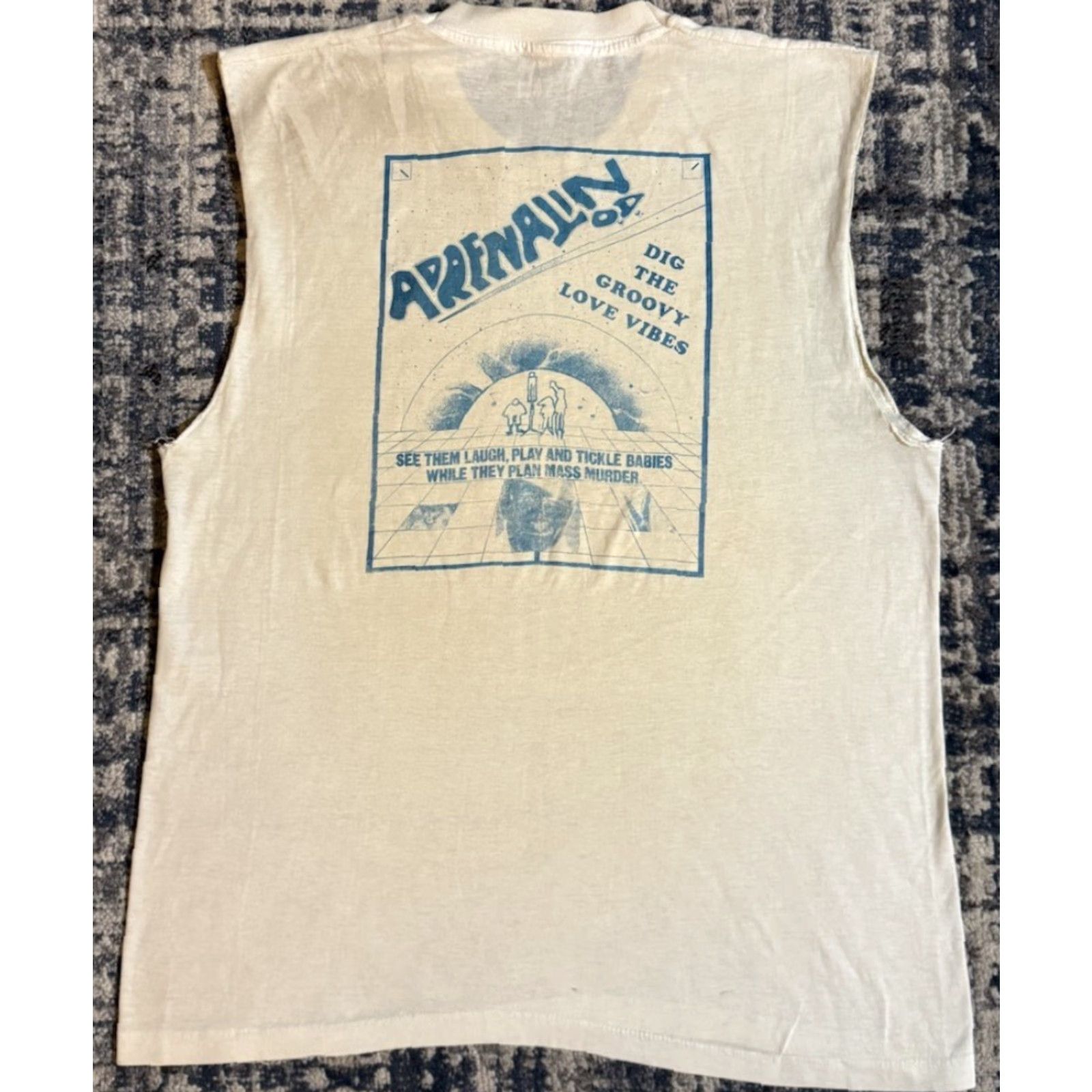 Vintage Vintage 1985 Adrenaline O.D. Concert T Shirt L NJHC Cause For Alarm Hardcore 80s Size US L / EU 52-54 / 3 - 3 Thumbnail