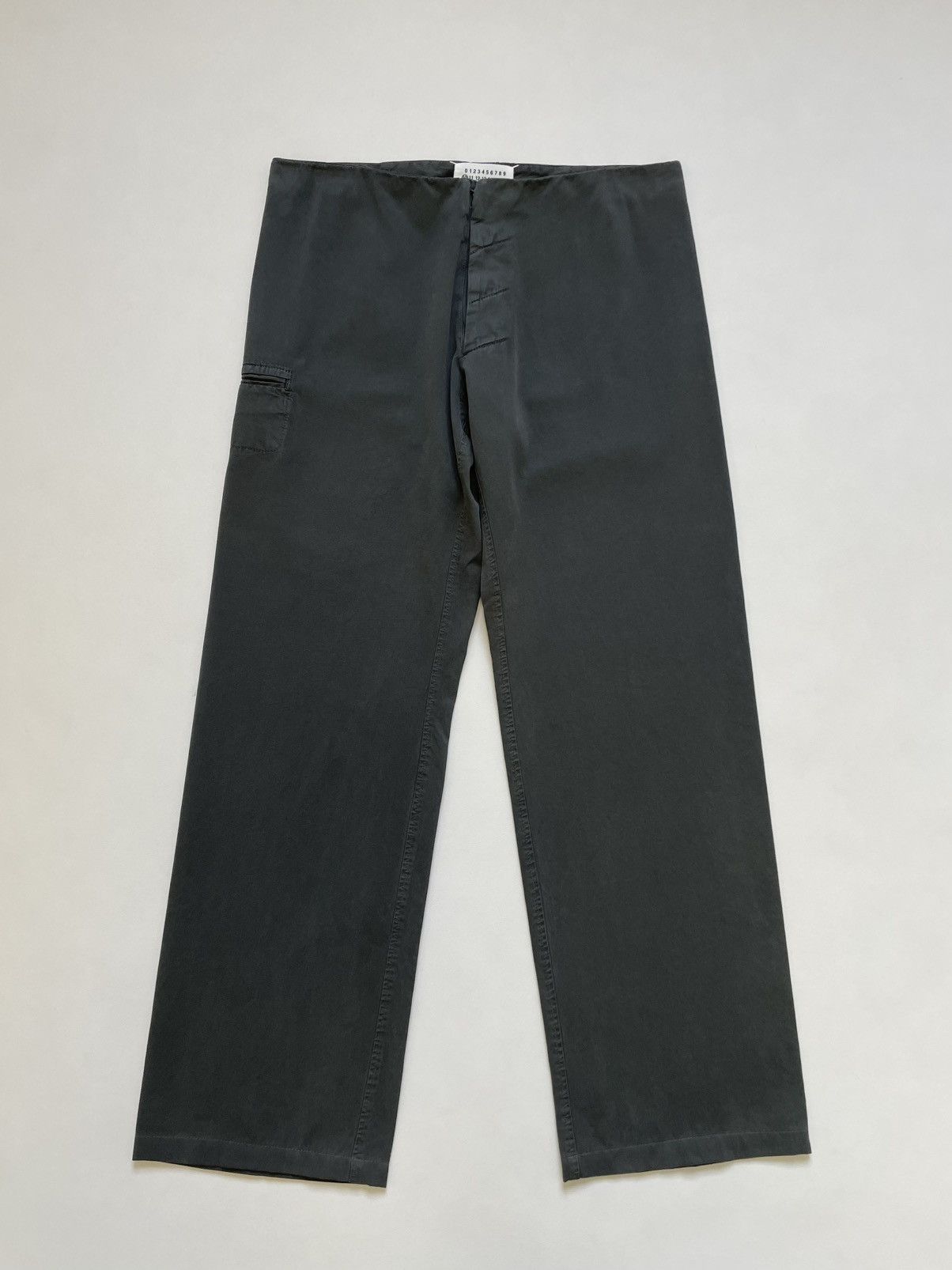 Maison Margiela S/S 06 Gray Cotton Wide Leg Utility Pants Size US 34 / EU 50 - 3 Thumbnail