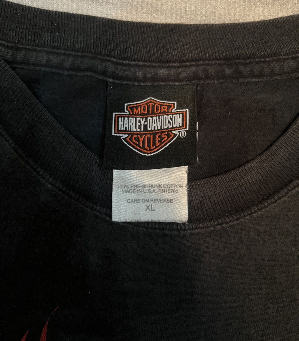 Harley Davidson Harley-Davidson Flame T-Shirt Black/Gray Size US XL / EU 56 / 4 - 3 Thumbnail