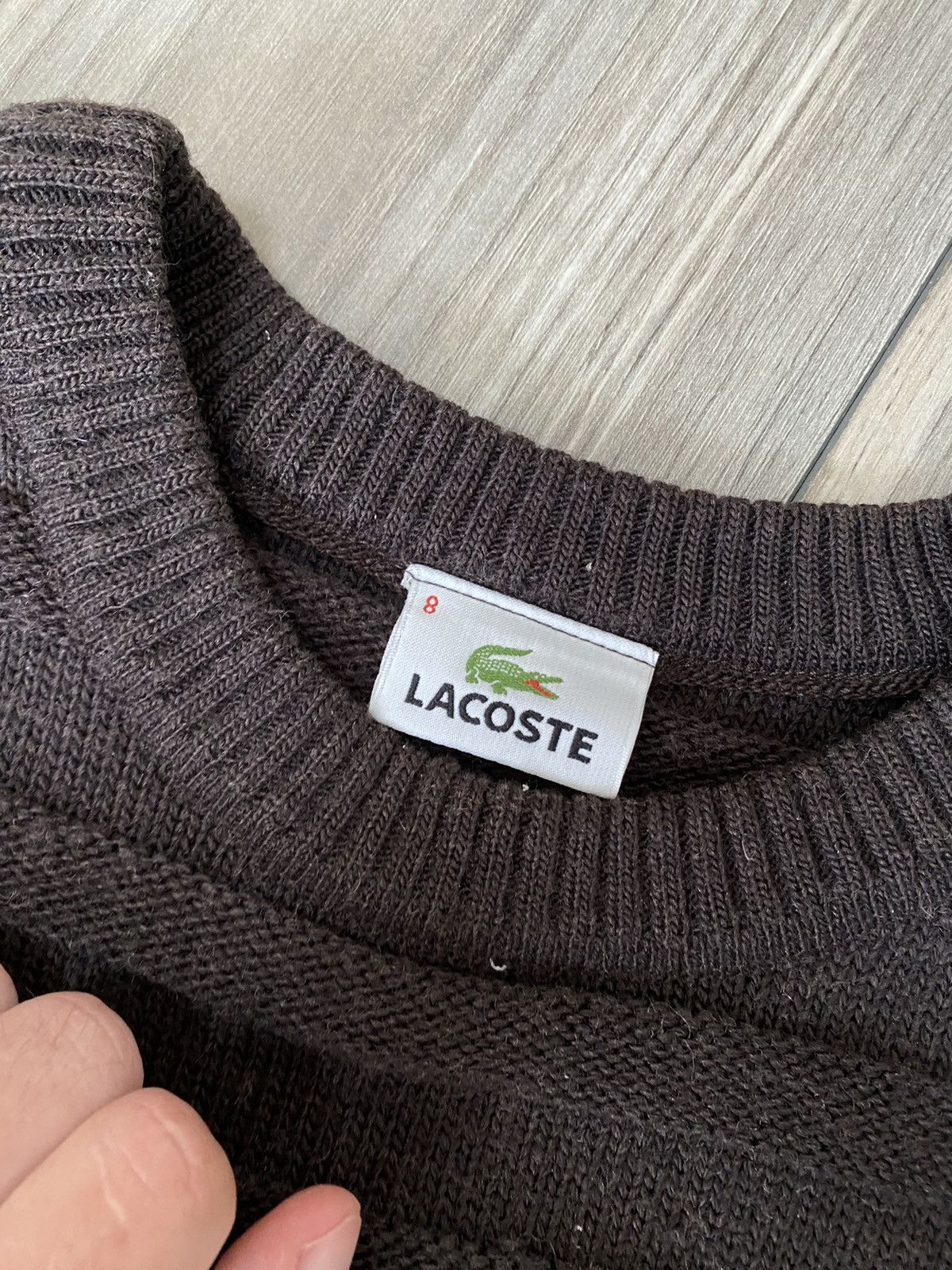 Lacoste Vintage Lacoste 90's Knit Brown Sweater Men's Size 8 Size US XXL / EU 58 / 5 - 6 Thumbnail
