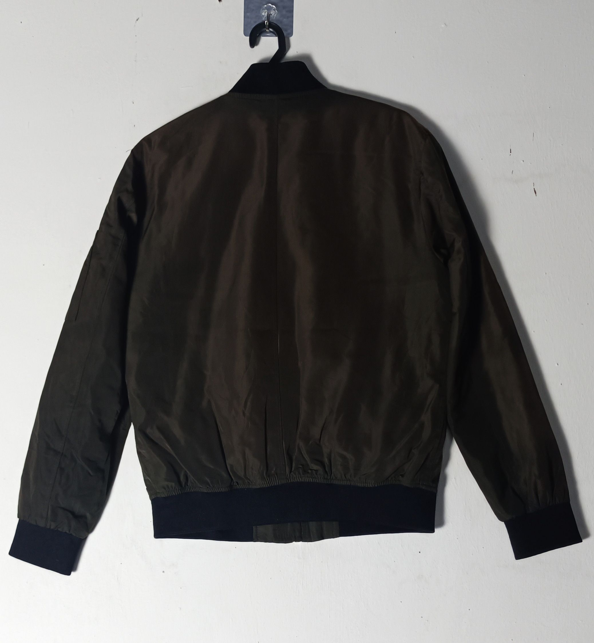 Designer × Zara Zara Men Olive Green Bombers Jacket Size US M / EU 48-50 / 2 - 3 Thumbnail
