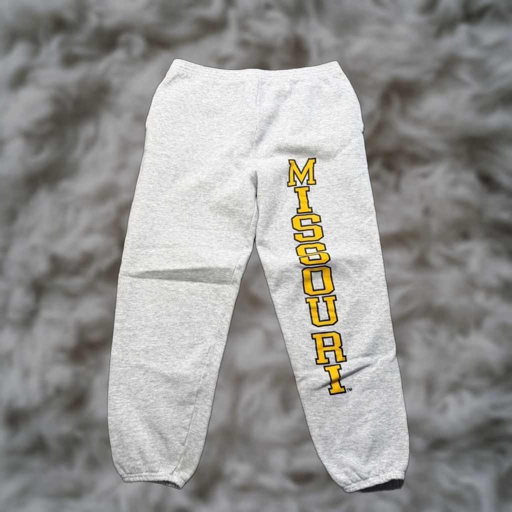 Vintage VINTAGE Reverse Discus Sweatpants Mens XL 90s Missouri Tigers Gray Reversible USA Made Size US 36 / EU 52 - 1 Thumbnail