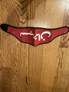 Supreme Arabic Logo Neoprene Facemask Red