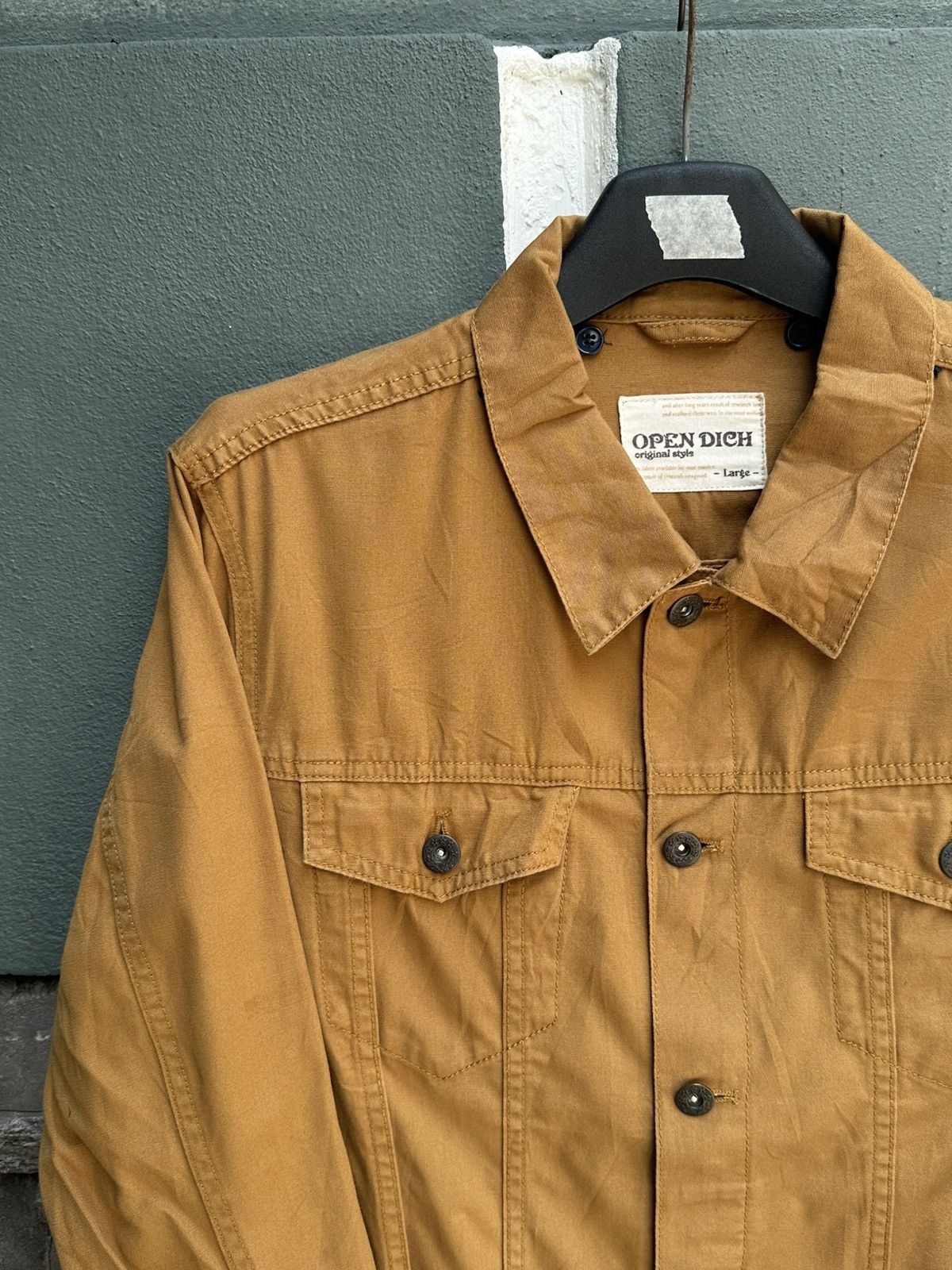 Japanese Brand OPEN DICH workwear & Denim jacket Size US L / EU 52-54 / 3 - 2 Thumbnail