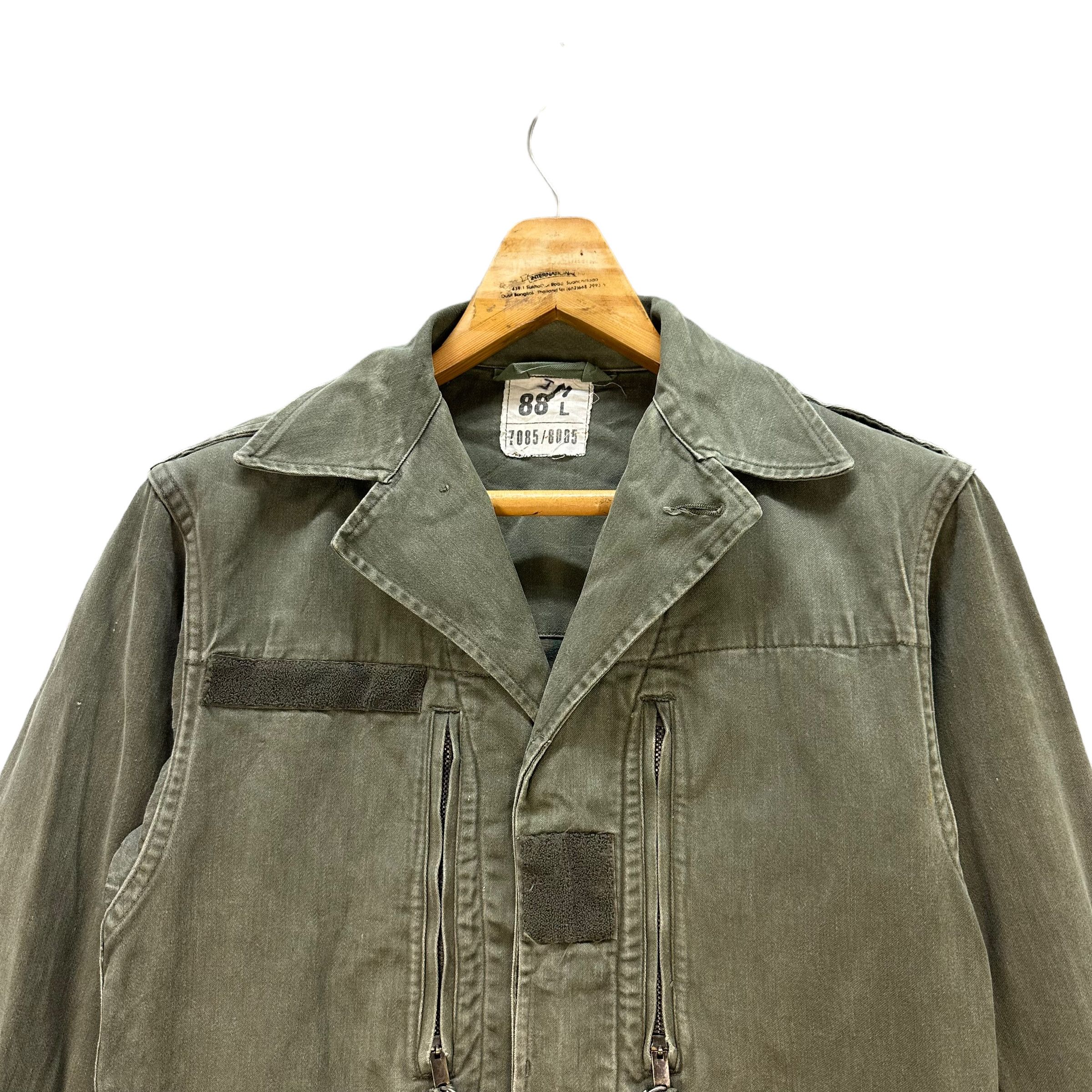 Vintage SAPIVOG UXEGNEY 1976 FRENCH MILITARY JACKET #8546-013 Size US L / EU 52-54 / 3 - 2 Thumbnail