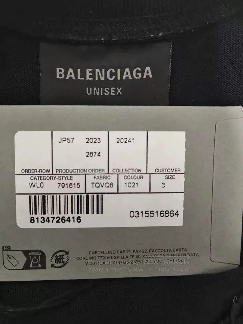 Balenciaga Balenciaga Two-in-one splicing of adhesive tape 3B destroy Size US L / EU 52-54 / 3 - 6 Thumbnail