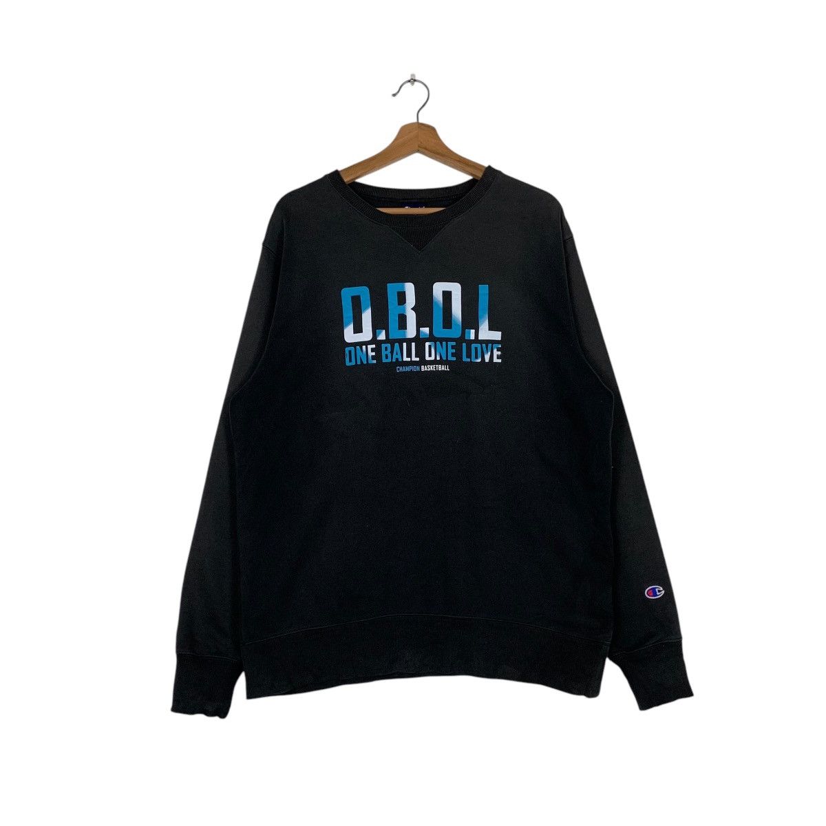 Champion CHAMPION OBOL Basketball Big Logo Sweatshirt #1442-C65 Size US XL / EU 56 / 4 - 1 Thumbnail